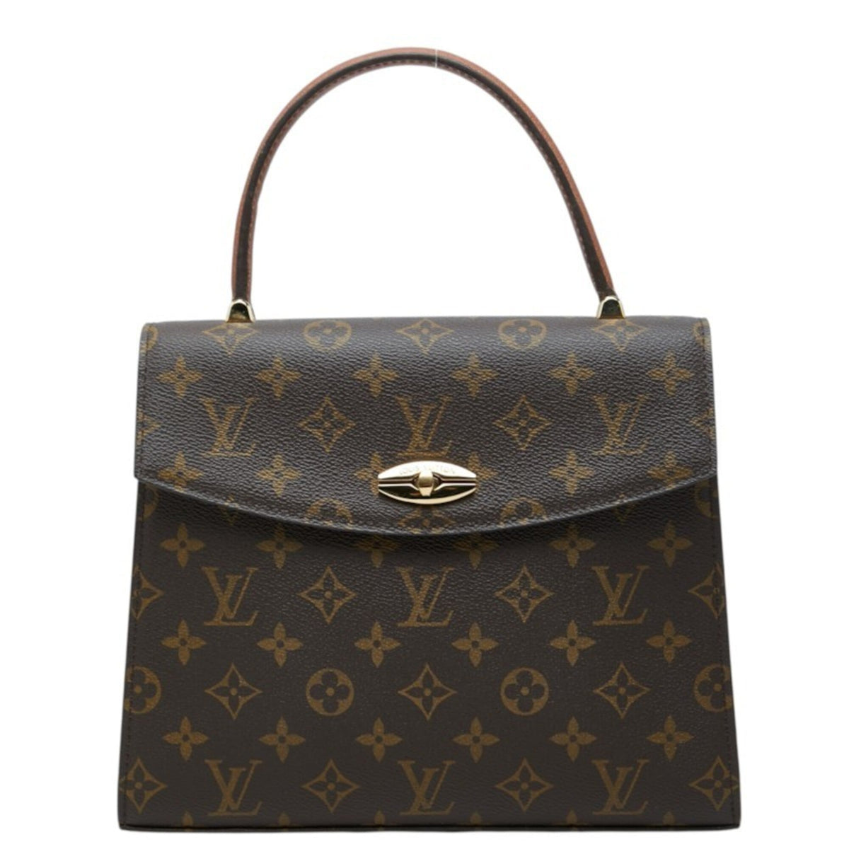 Louis Vuitton Brown Pvc Leather Handbag (Pre-Owned)