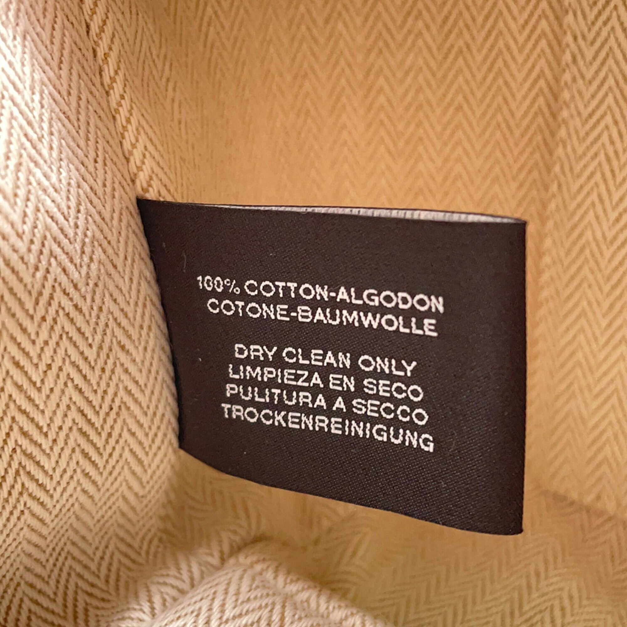 Hermes Kara Beige Canvas Pouch (Pre-Owned)