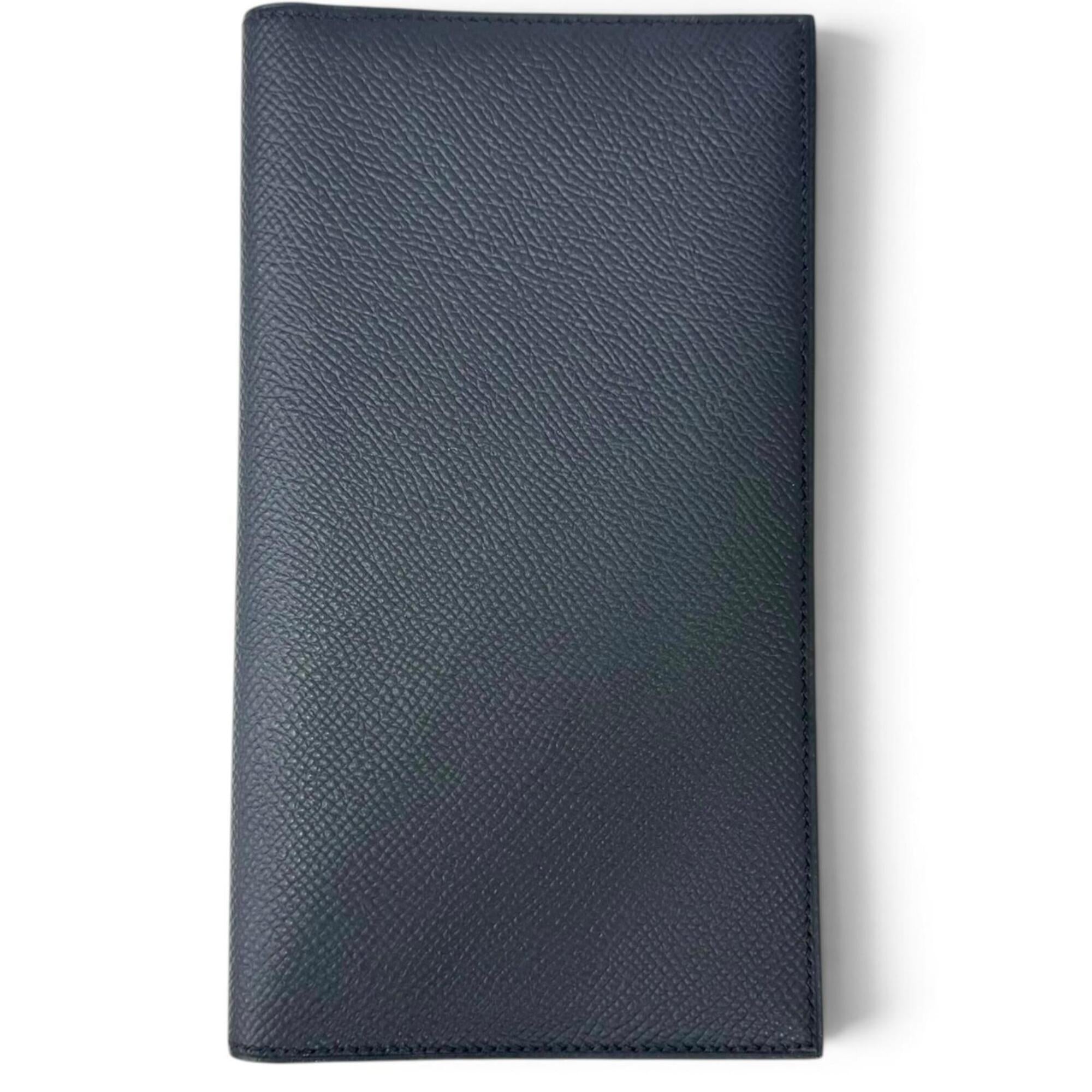 Hermes Navy Epsom Leather Wallet (Bi-Fold) (Pre-Owned)
