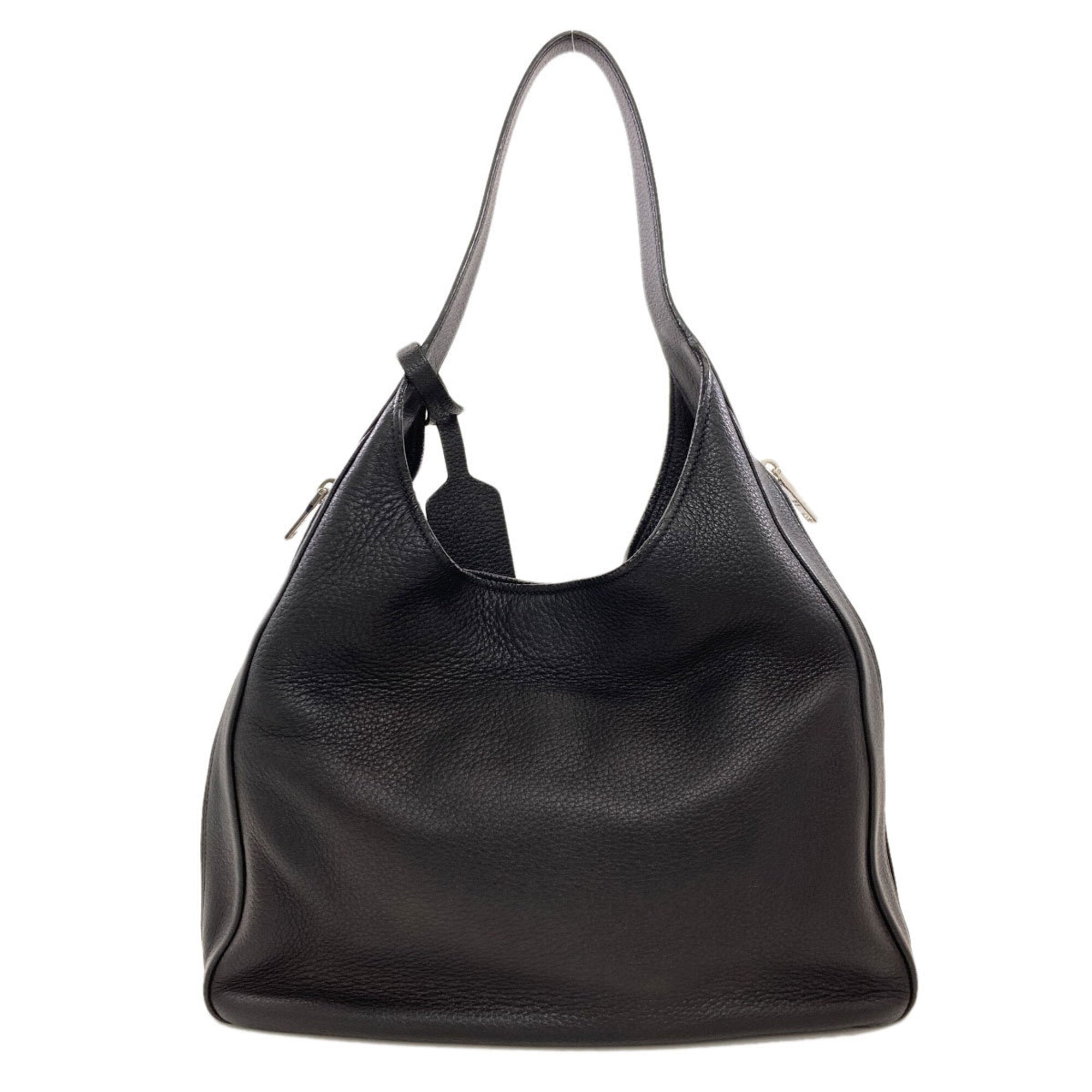 Prada Black Leather Shoulder Bag (Pre-Owned)