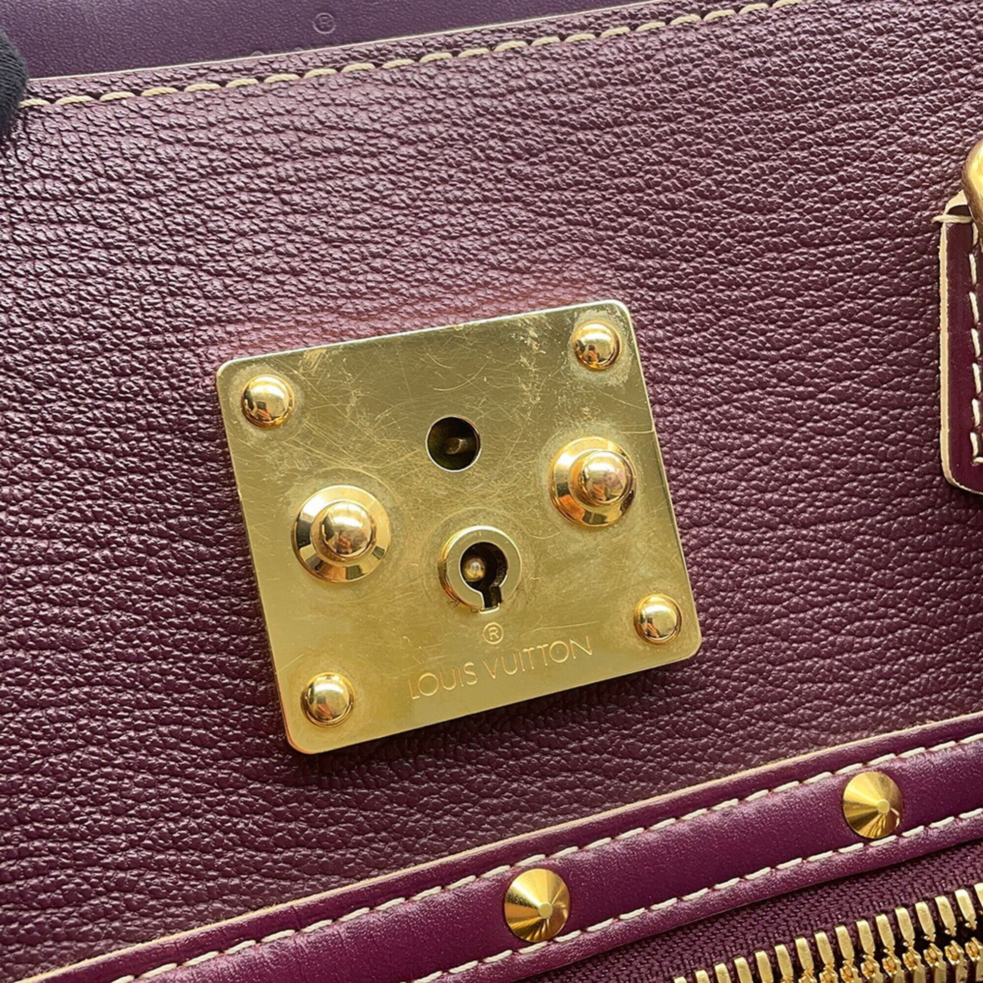 Louis Vuitton Purple Suhali Leather Handbag (Pre-Owned)