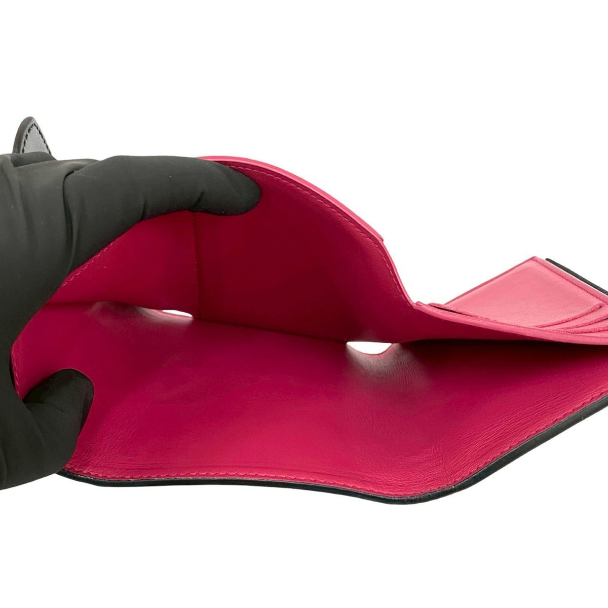 Louis Vuitton Black Pink Leather Wallet (Tri-Fold) (Pre-Owned)