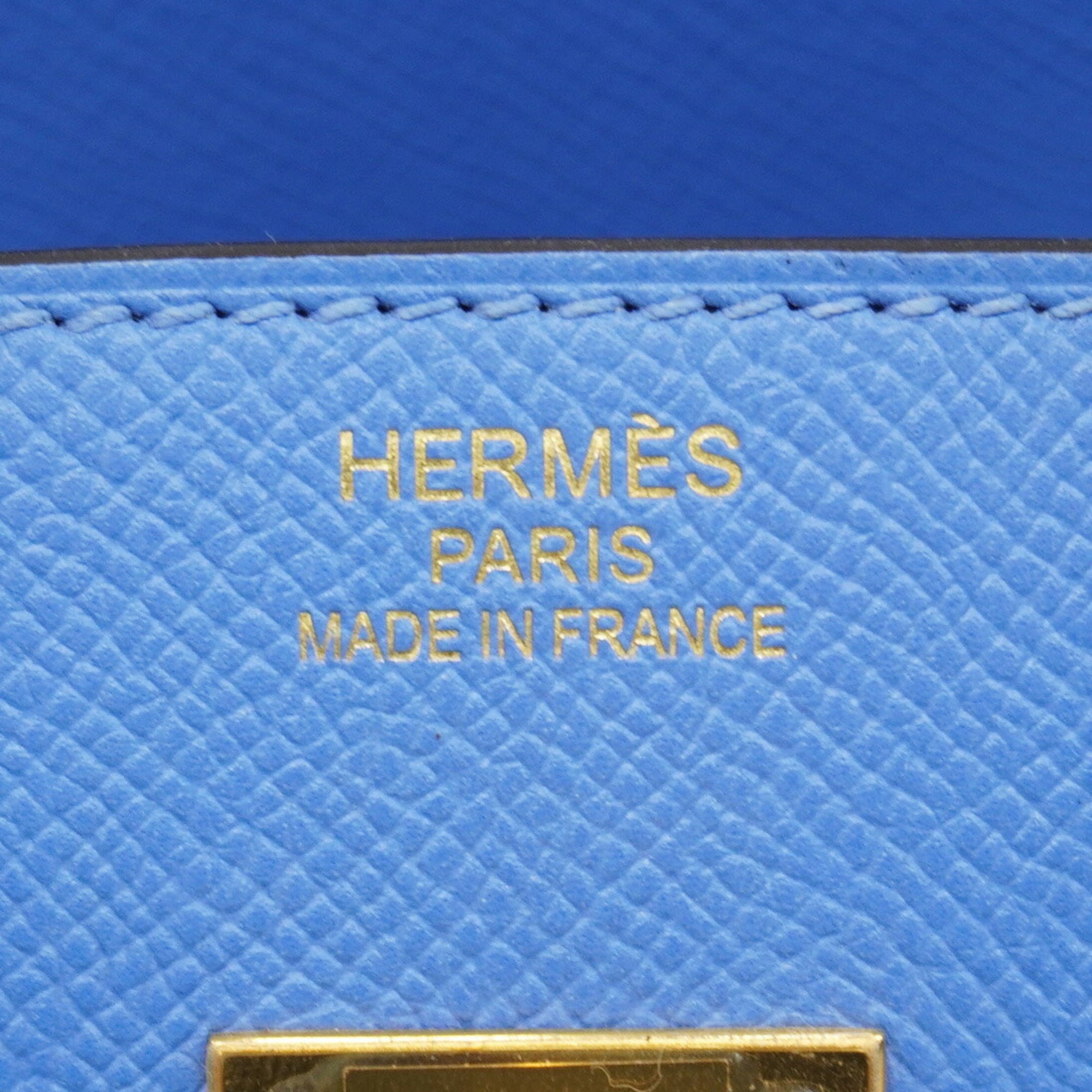 Hermes Blue Paradise Epsom Leather Handbag (Pre-Owned)