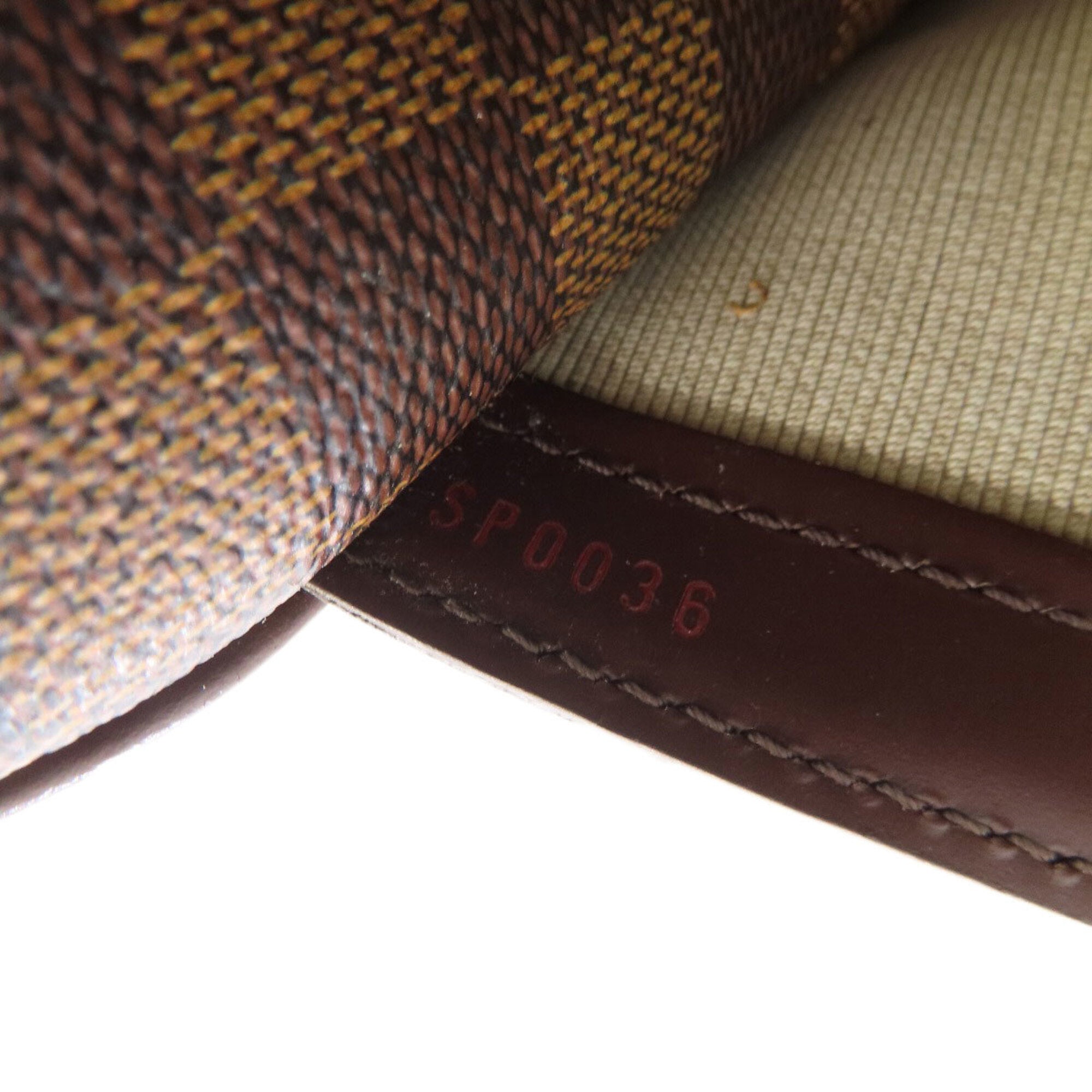 Louis Vuitton Damier Canvas Ebene Damier Canvas Shoulder Bag (Pre-Owned)