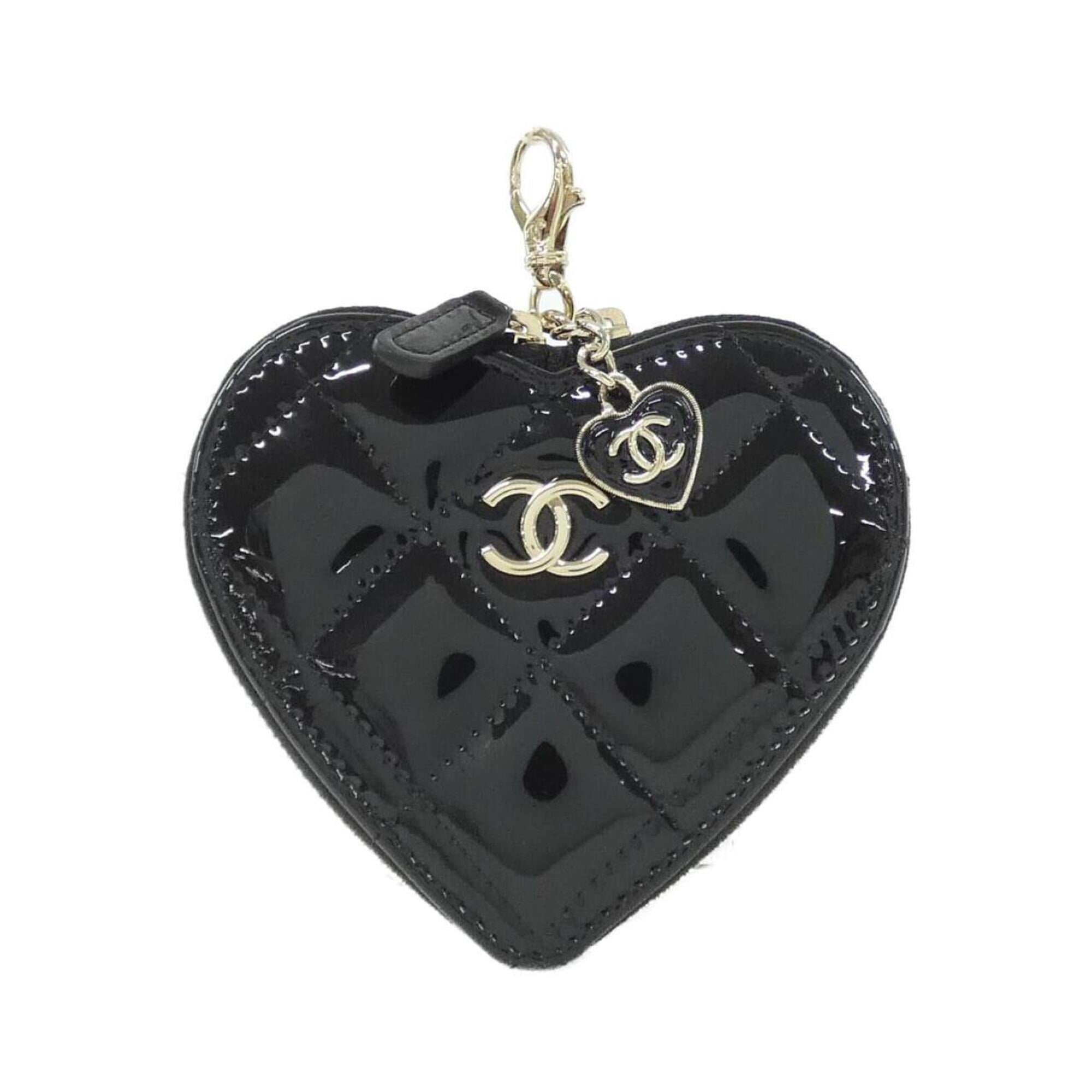 Chanel Black Leather Coin Purse/Coin Case (Pre-Owned)