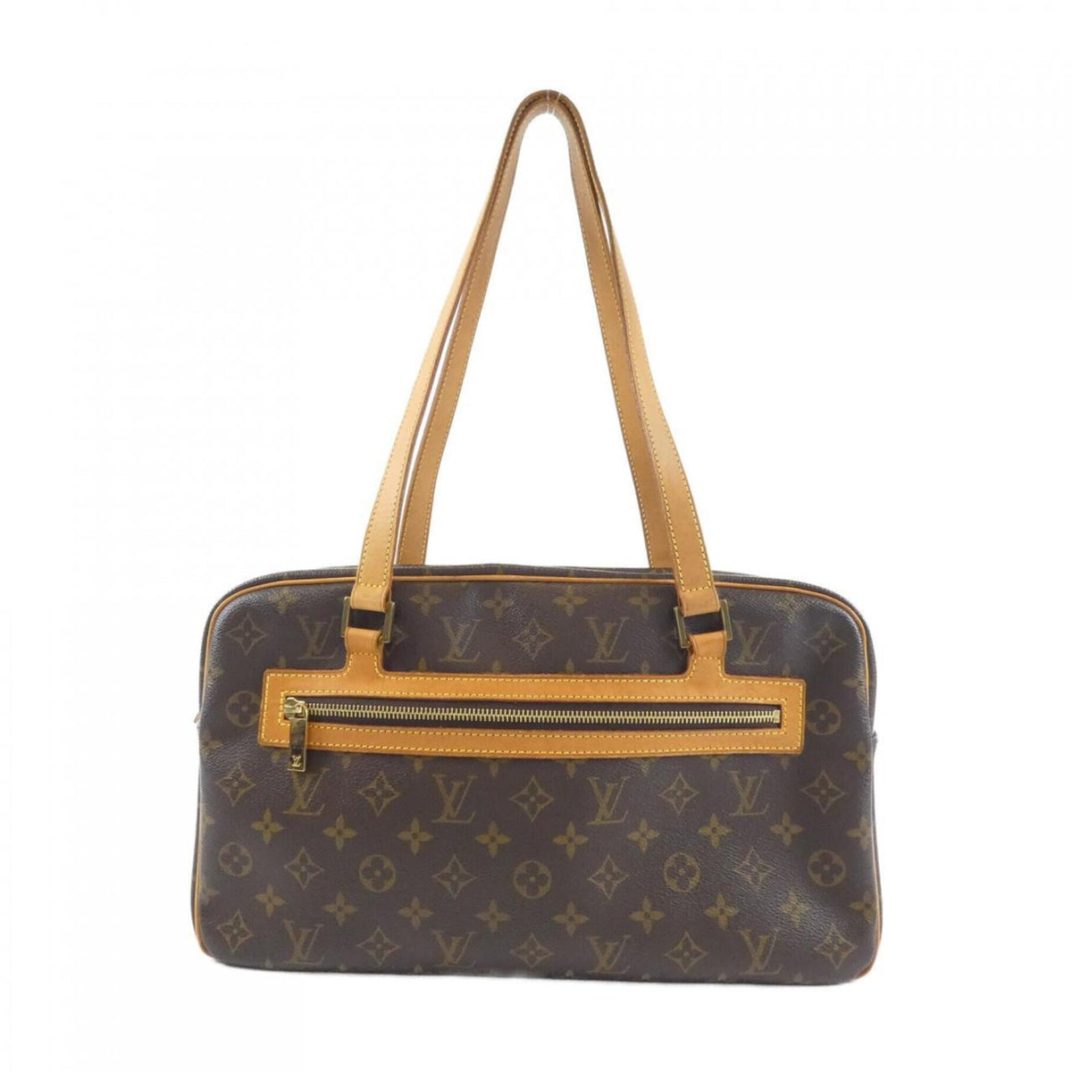 Louis Vuitton Monogram Marron Coated Canvas Shoulder Bag (Pre-Owned)