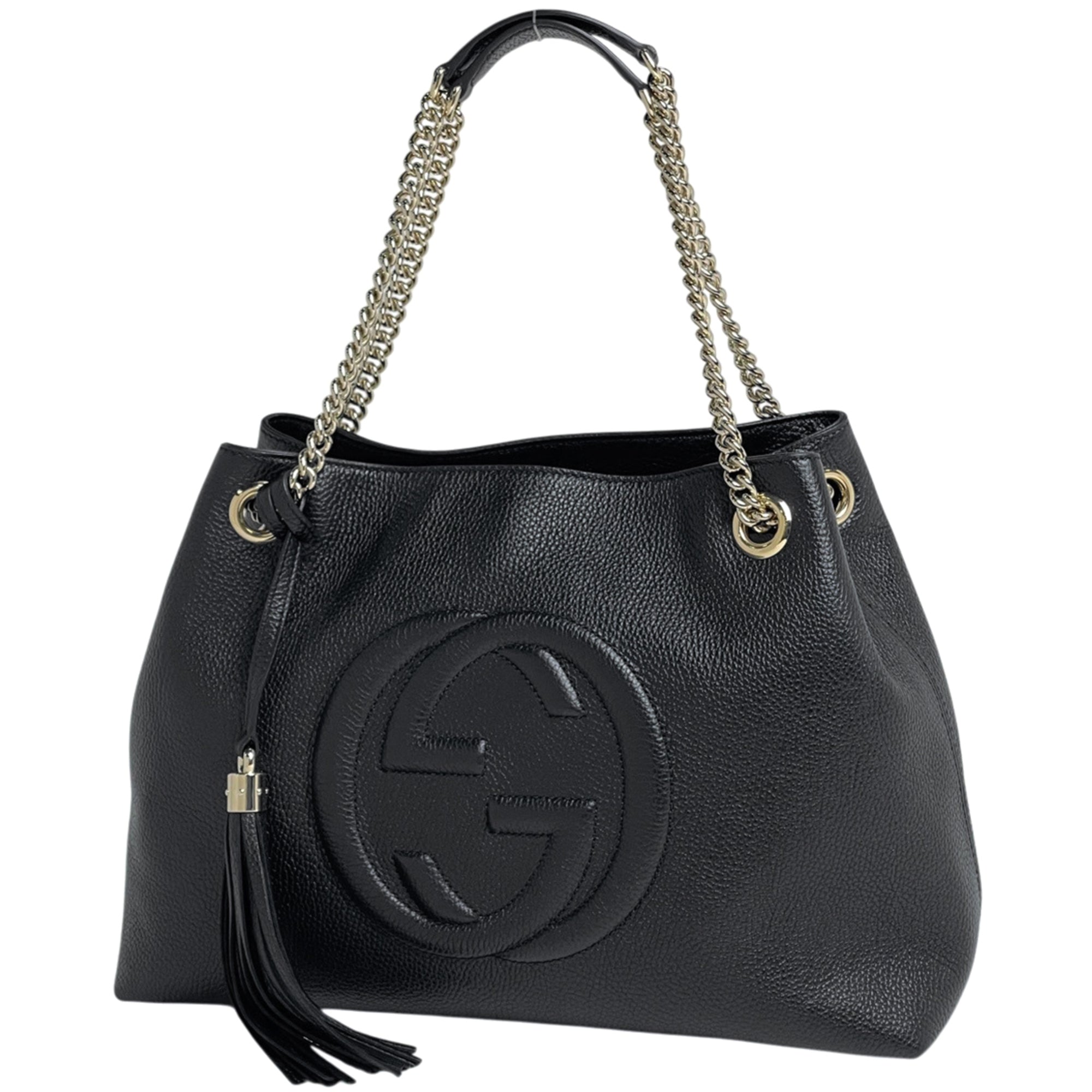 Gucci Black Leather Shoulder Bag (Pre-Owned)