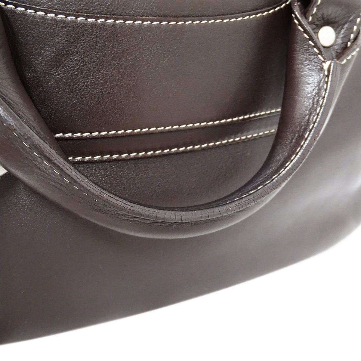 Celine Dark Brown Leather Handbag (Pre-Owned)