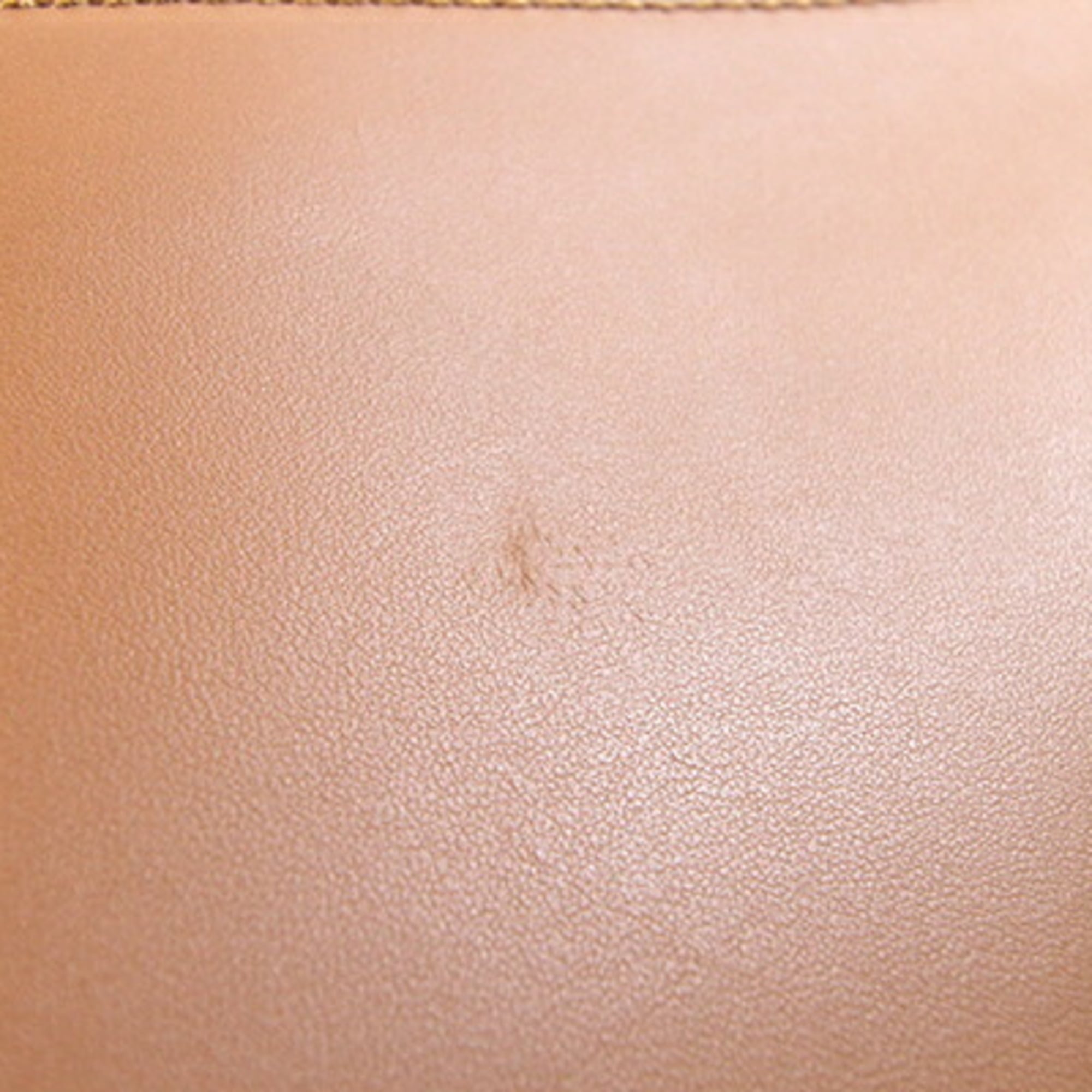 Fendi Brown Leather Handbag Pouch Shoulder Bag (Pre-Owned)