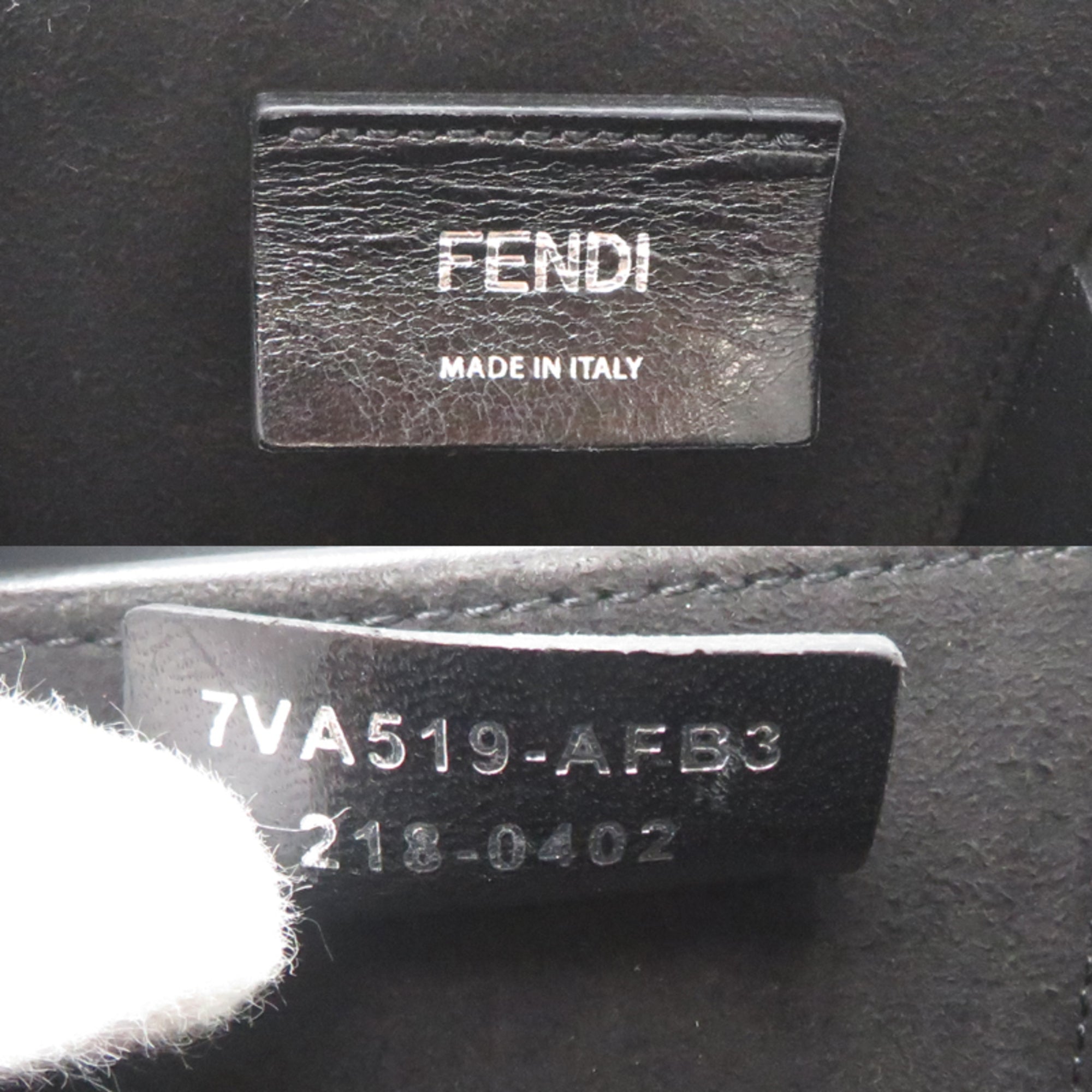 Fendi Black Leather Shoulder Bag (Pre-Owned)