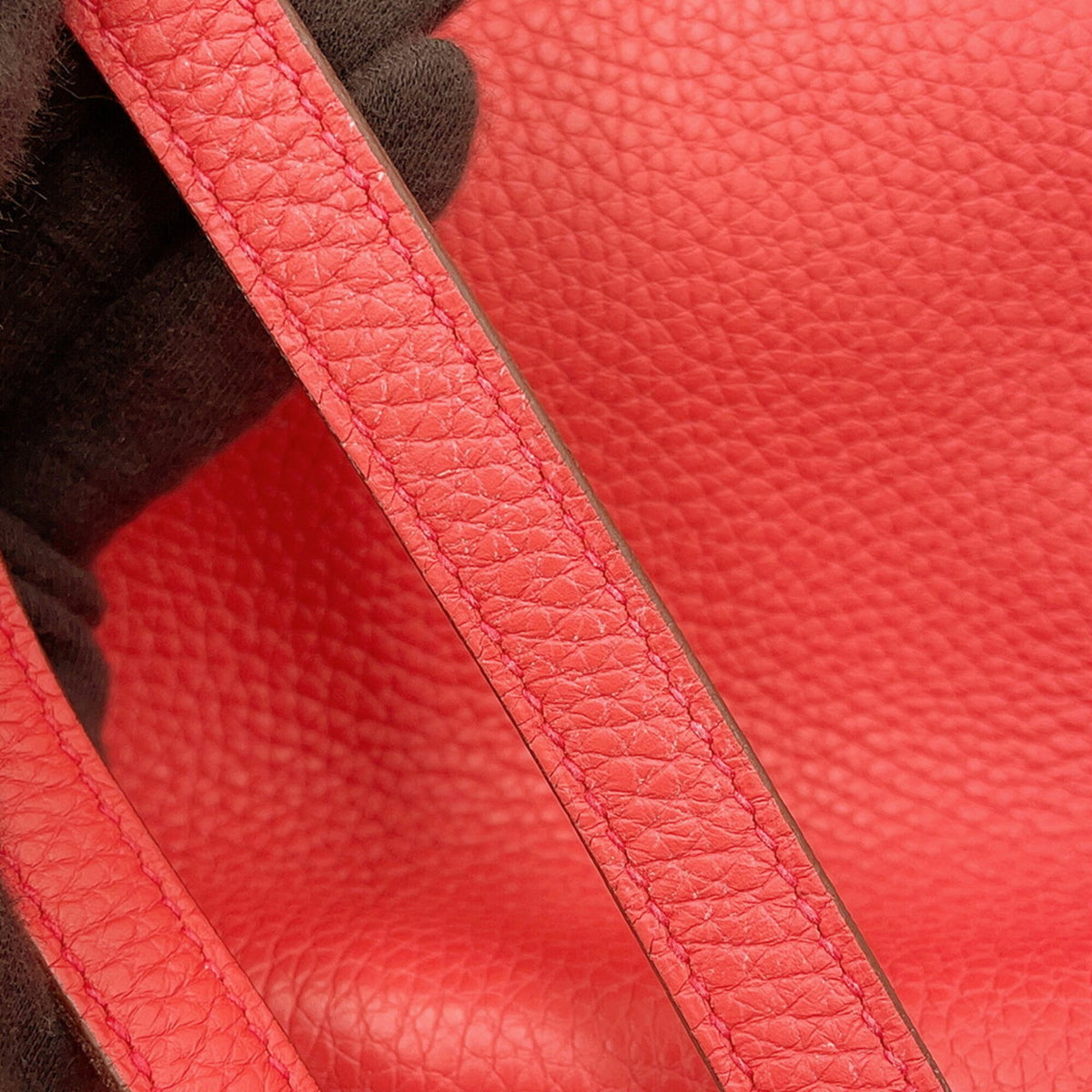 Hermes Red Color Togo Leather Backpack (Pre-Owned)