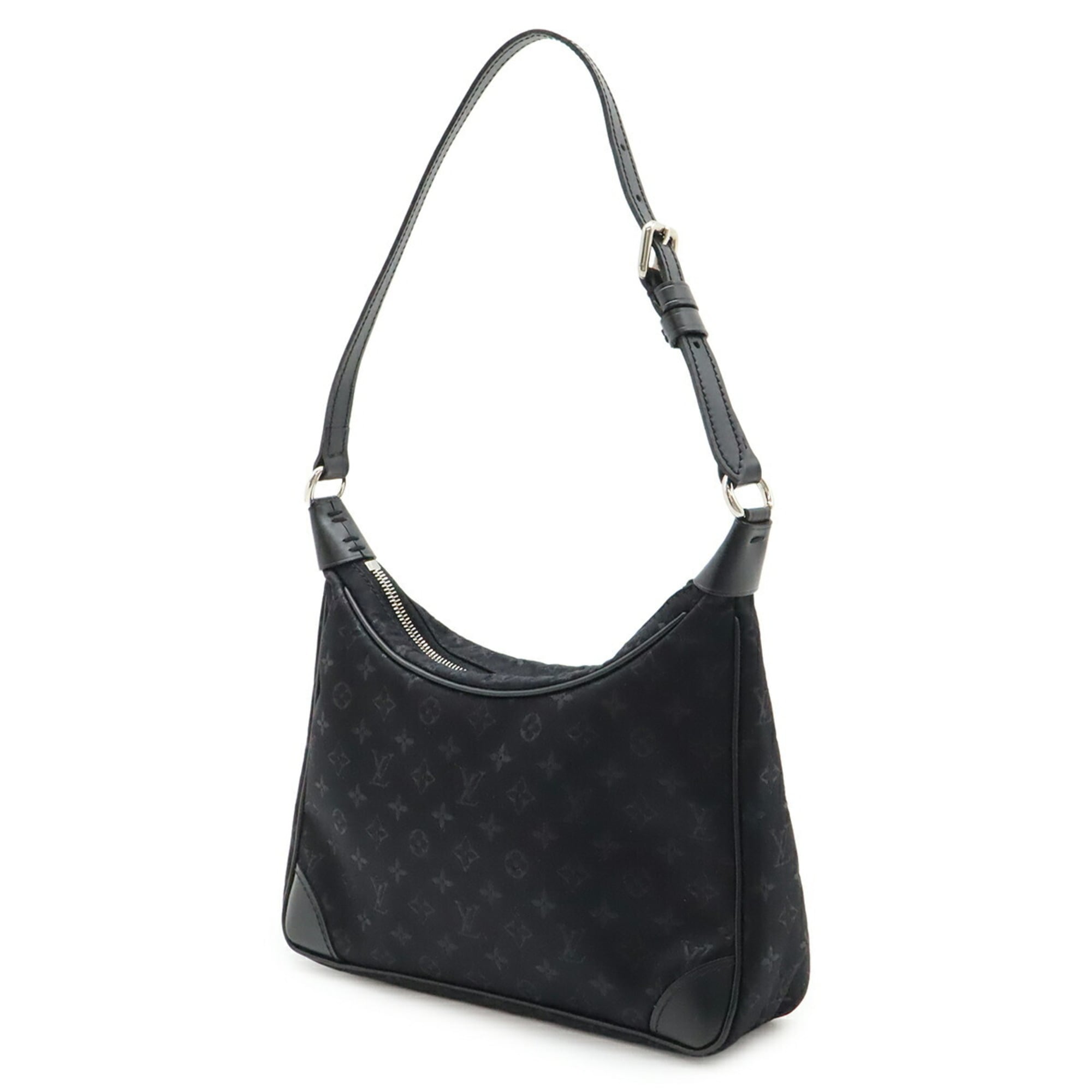 Louis Vuitton Noir Monogram Satin Leather Pouch (Pre-Owned)