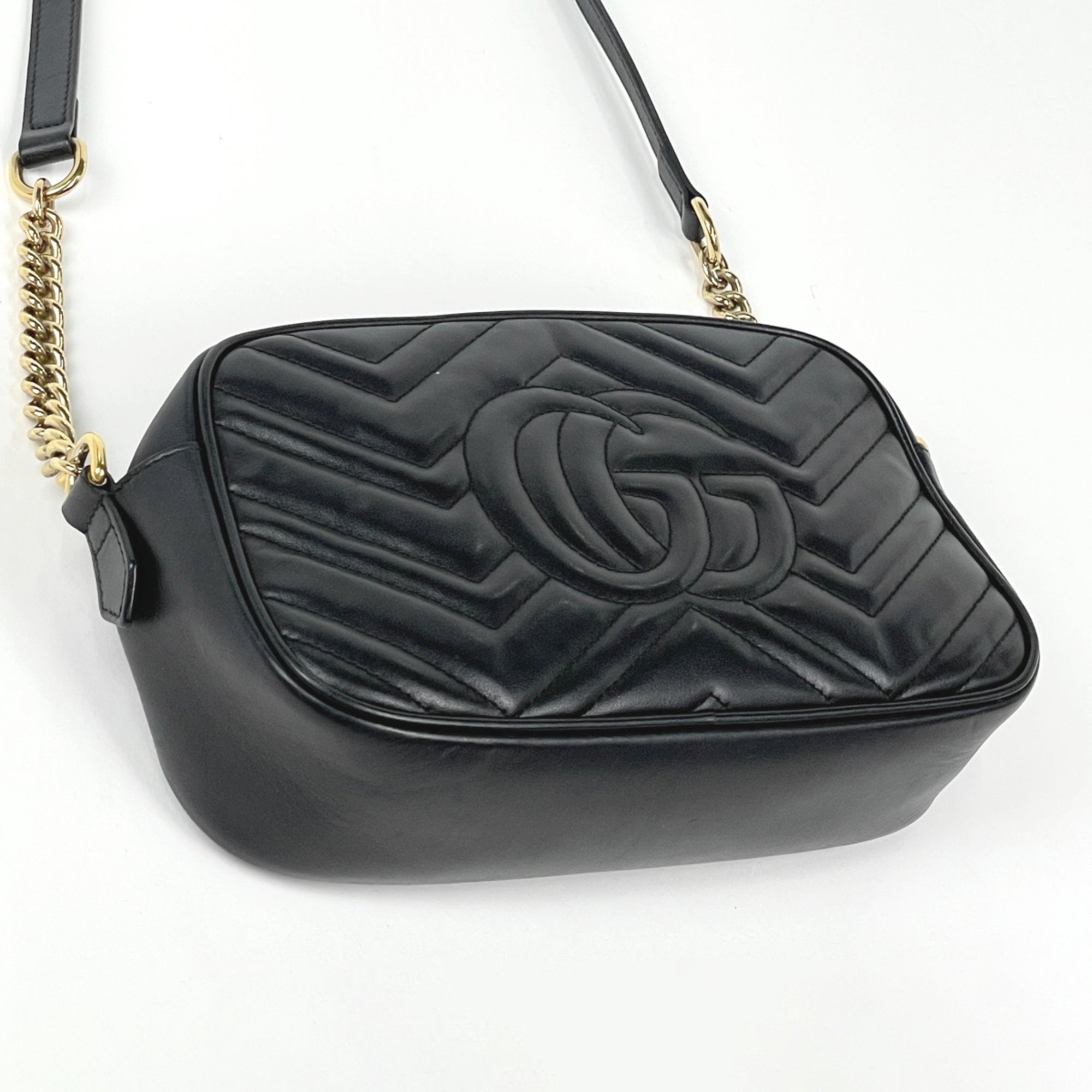 Gucci Black Leather Shoulder Bag (Pre-Owned)