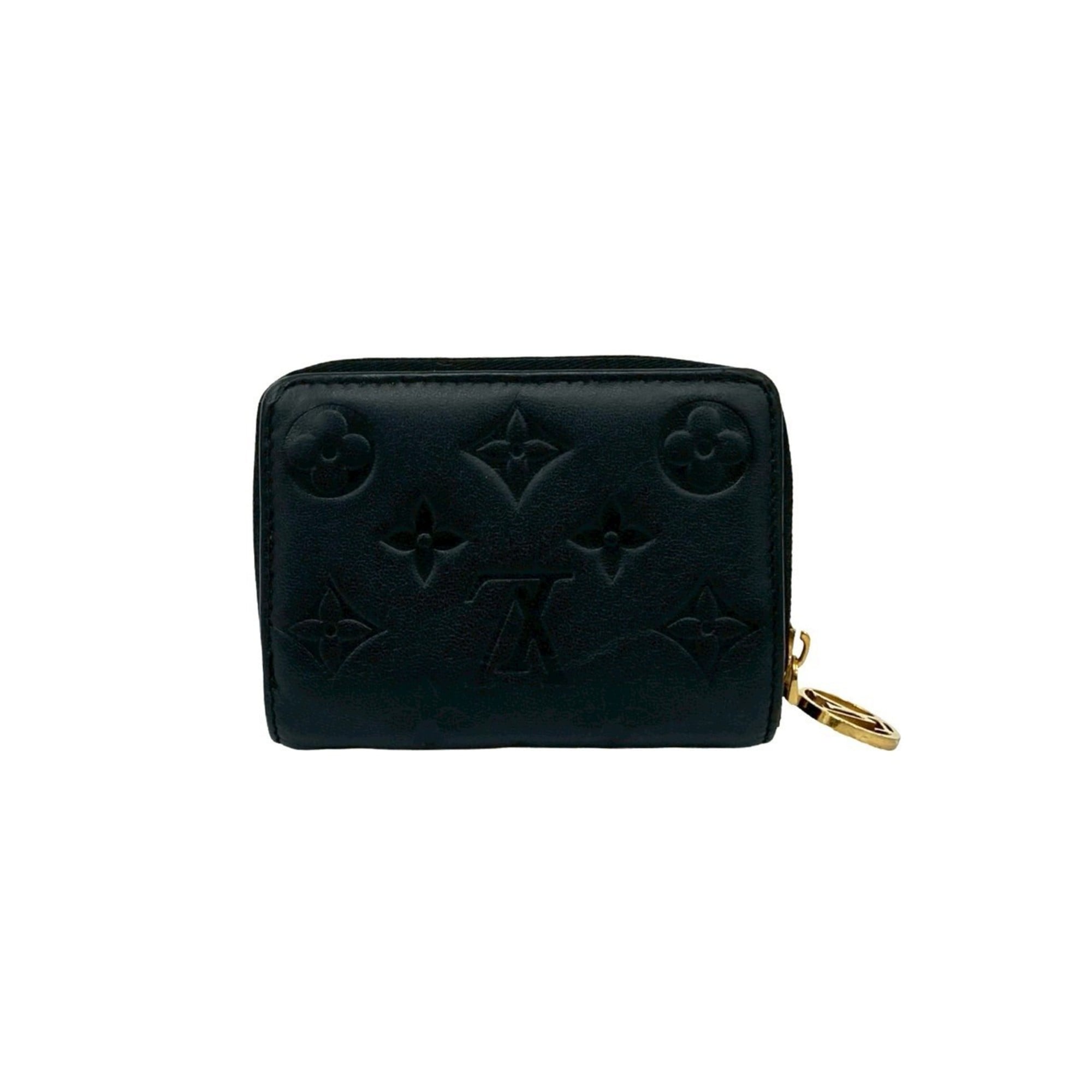 Louis Vuitton Black Leather Wallet (Bi-Fold) (Pre-Owned)