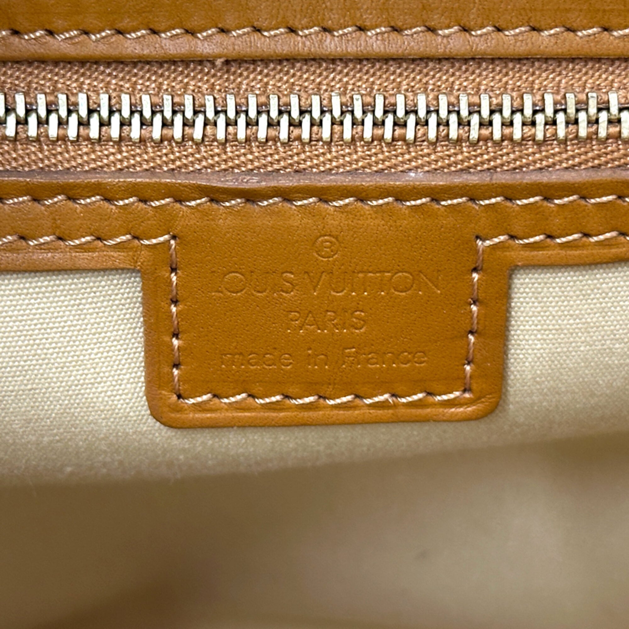 Louis Vuitton Beige Brown Monogram Mini Canvas Handbag (Pre-Owned)