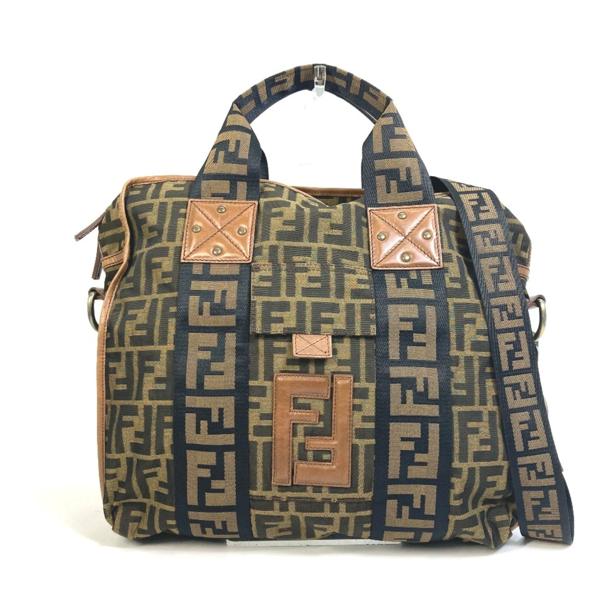 Fendi Brown Leather Tote Bag (Pre-Owned)