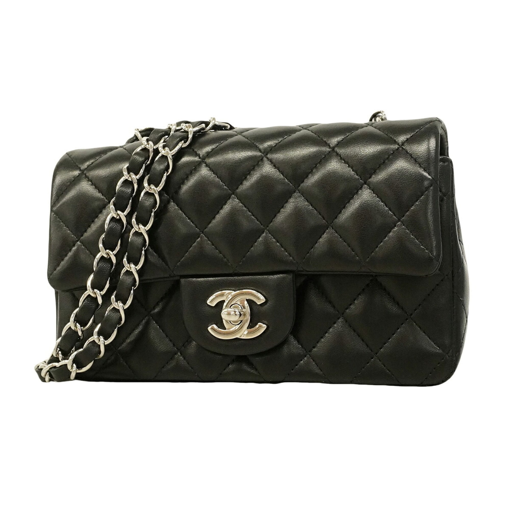 Chanel Black Leather Shoulder Bag (Pre-Owned)