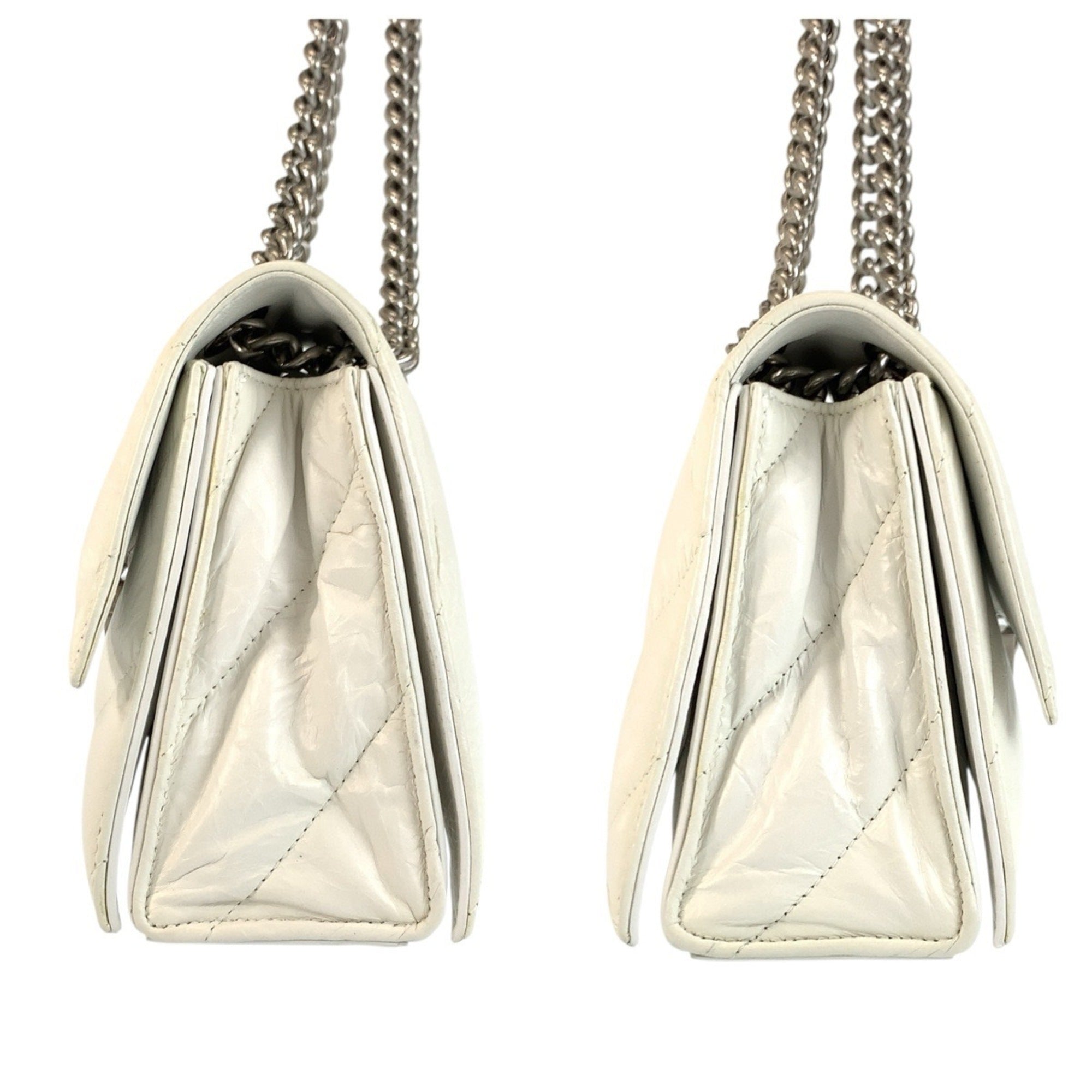 Balenciaga White Leather Shoulder Bag (Pre-Owned)