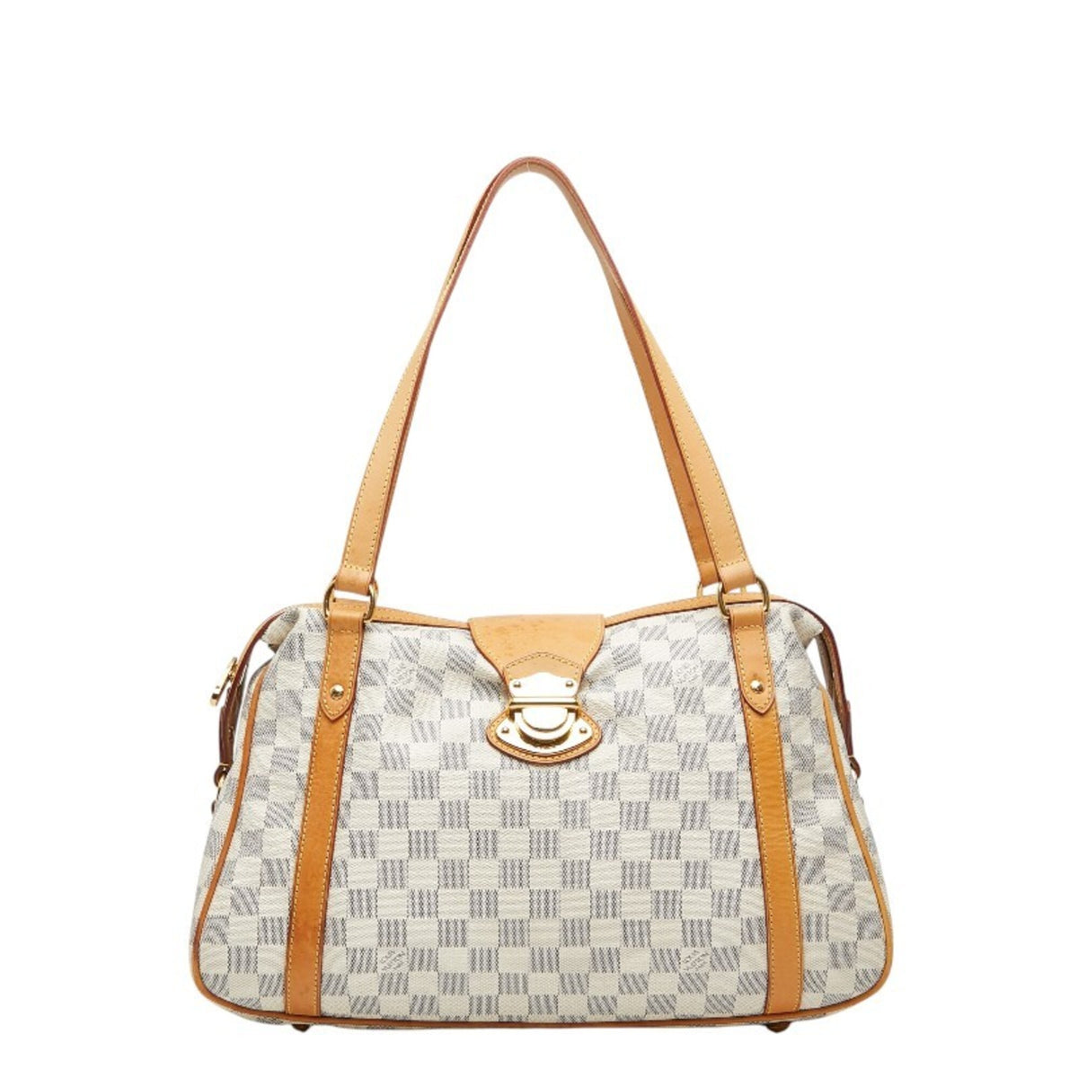 Louis Vuitton Ivory White Pvc Leather Handbag Tote Bag (Pre-Owned)