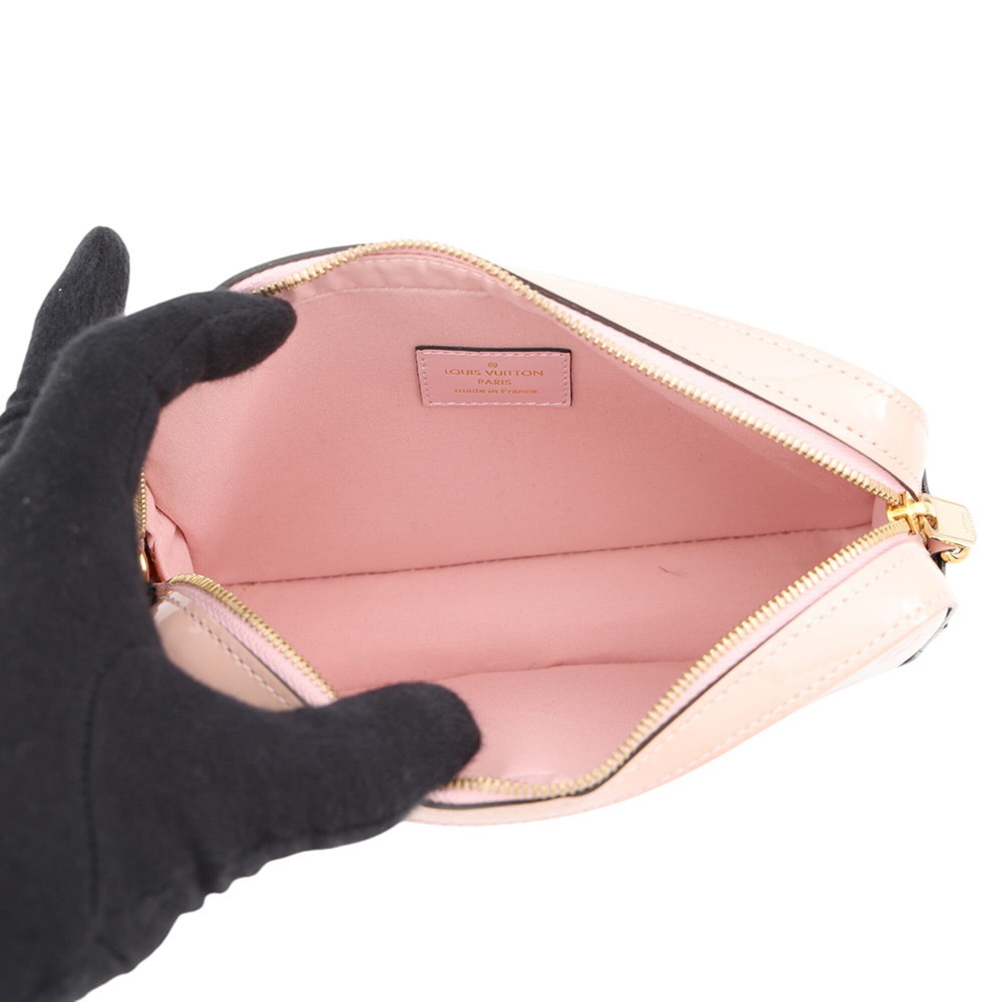 Louis Vuitton Rose Ballerine Monogram Vernis Handbag Pochette Pouch Shoulder Bag (Pre-Owned)