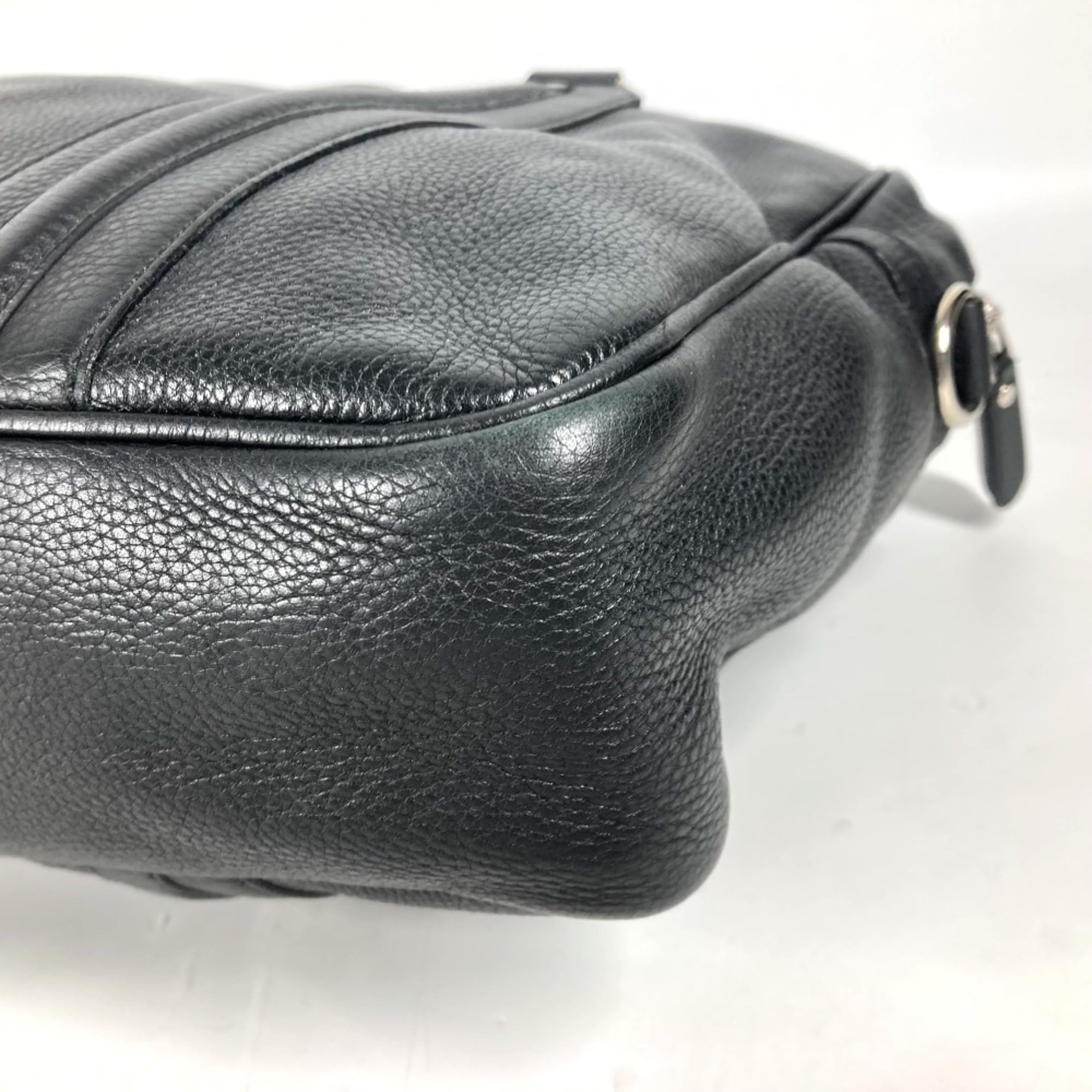 Gucci Black Leather Handbag Shoulder Bag (Pre-Owned)