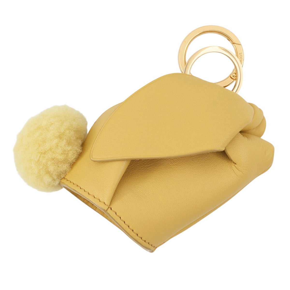 Loewe Yellow Leather Handbag Pouch (Pre-Owned)
