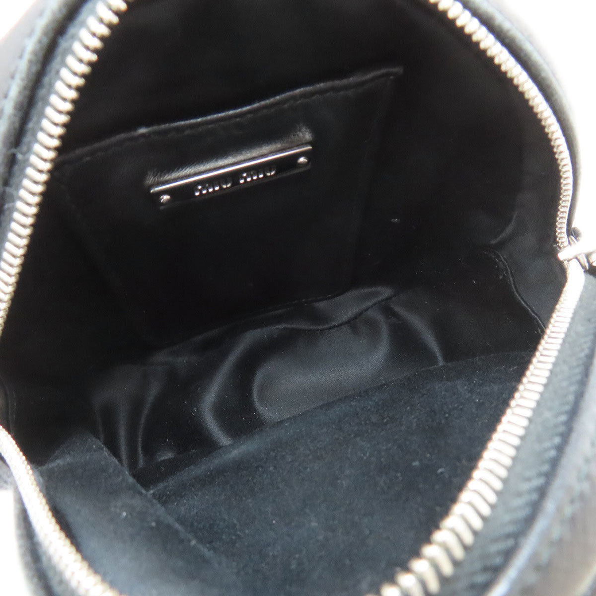 Miu Miu Black Leather Pouch Shoulder Bag (Pre-Owned)