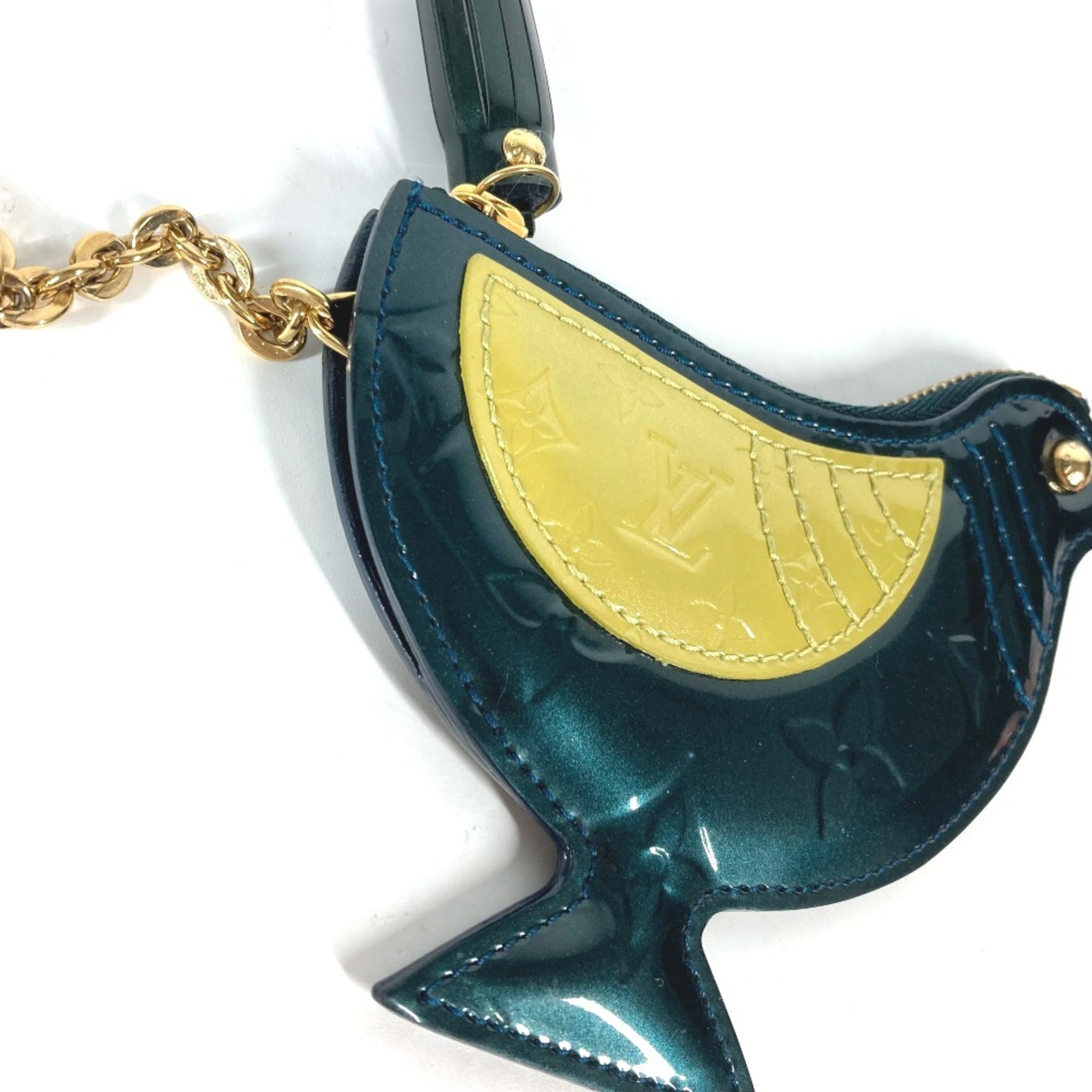 Louis Vuitton Monogram Vernis Blue Nuit Monogram Vernis Coin Purse/Coin Case (Pre-Owned)