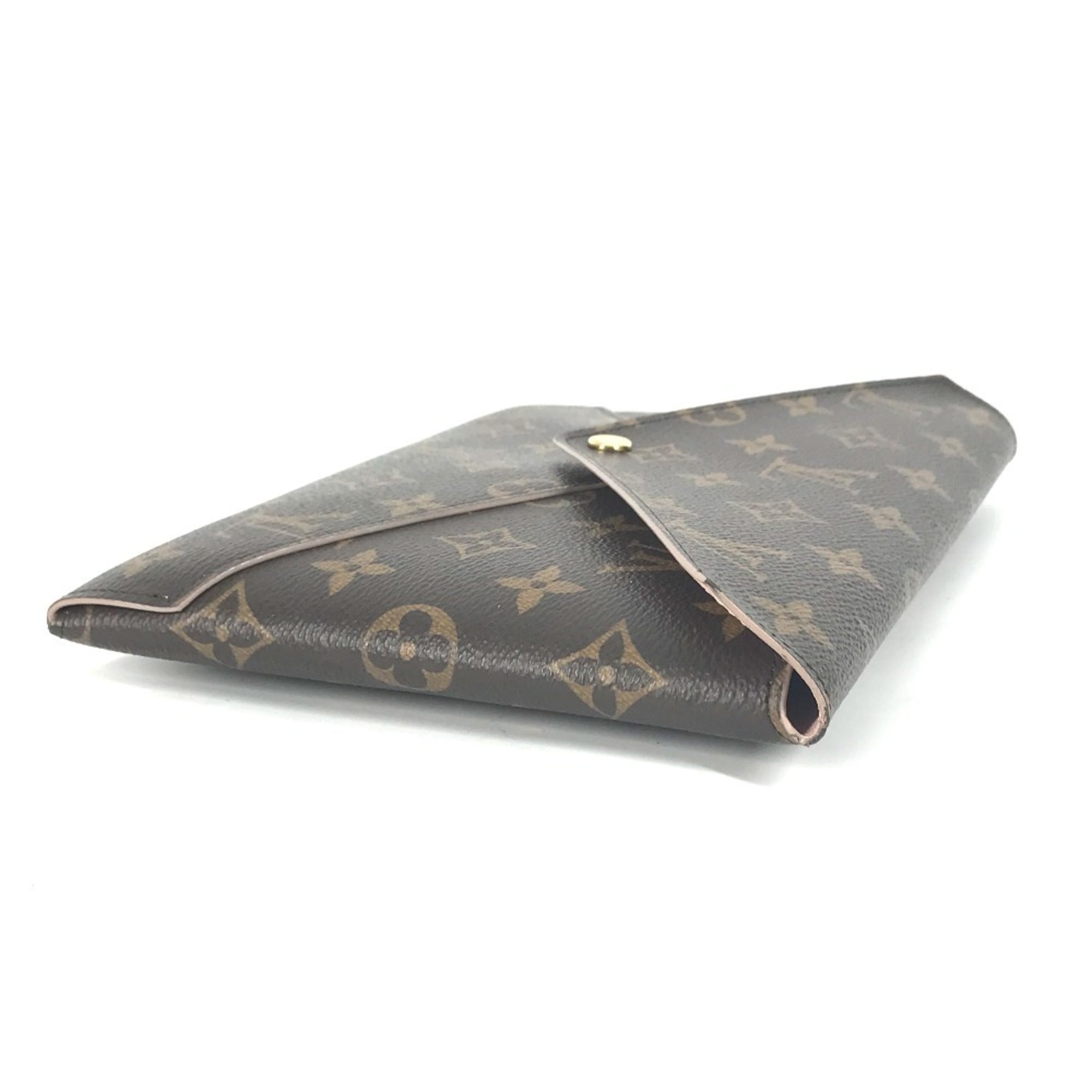 Louis Vuitton Brown Monogram Canvas Clutch Bag Pochette Pouch (Pre-Owned)