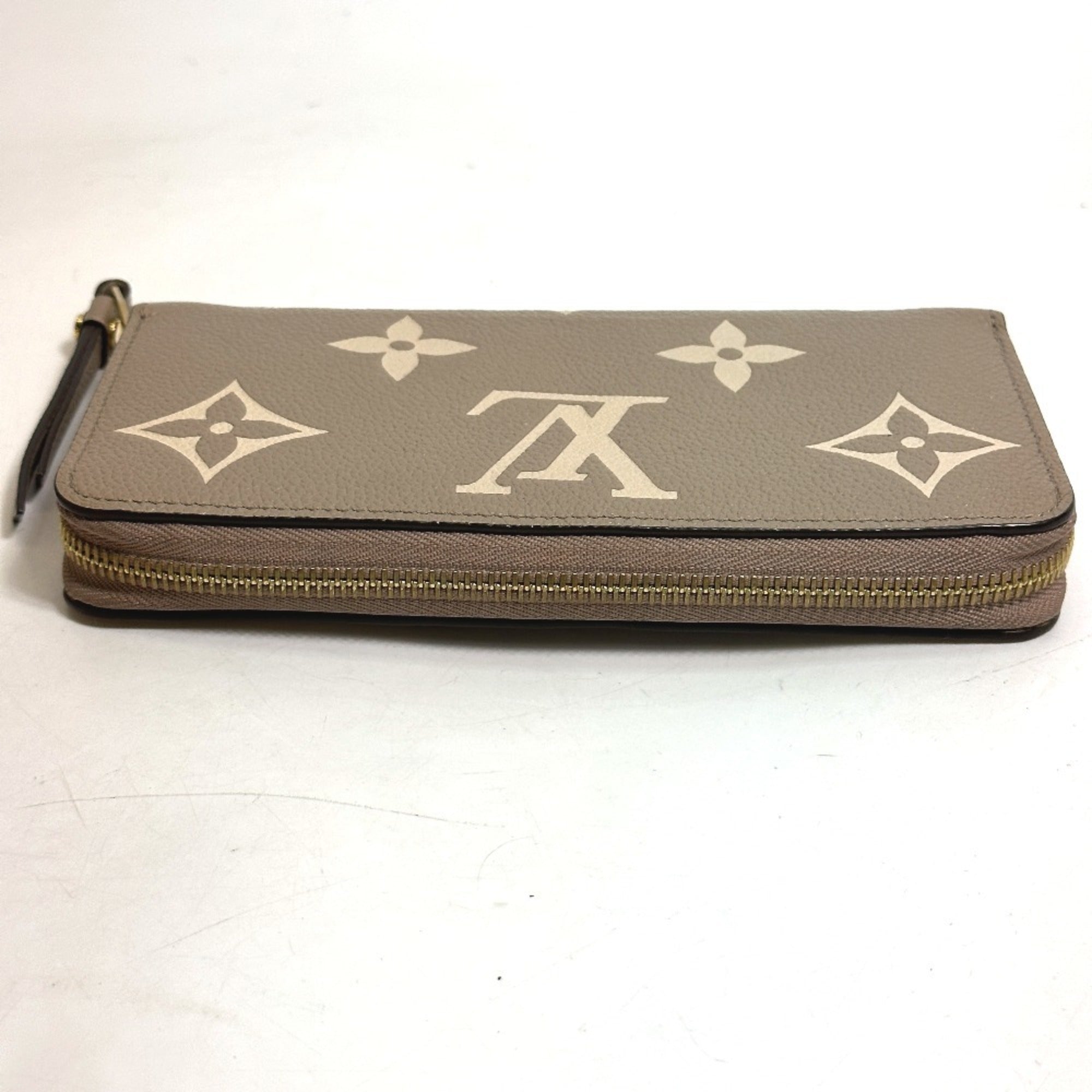 Louis Vuitton Monogram Empreinte Beige Tourterelle Monogram Empreinte Long Wallet (Bi-Fold) (Pre-Owned)
