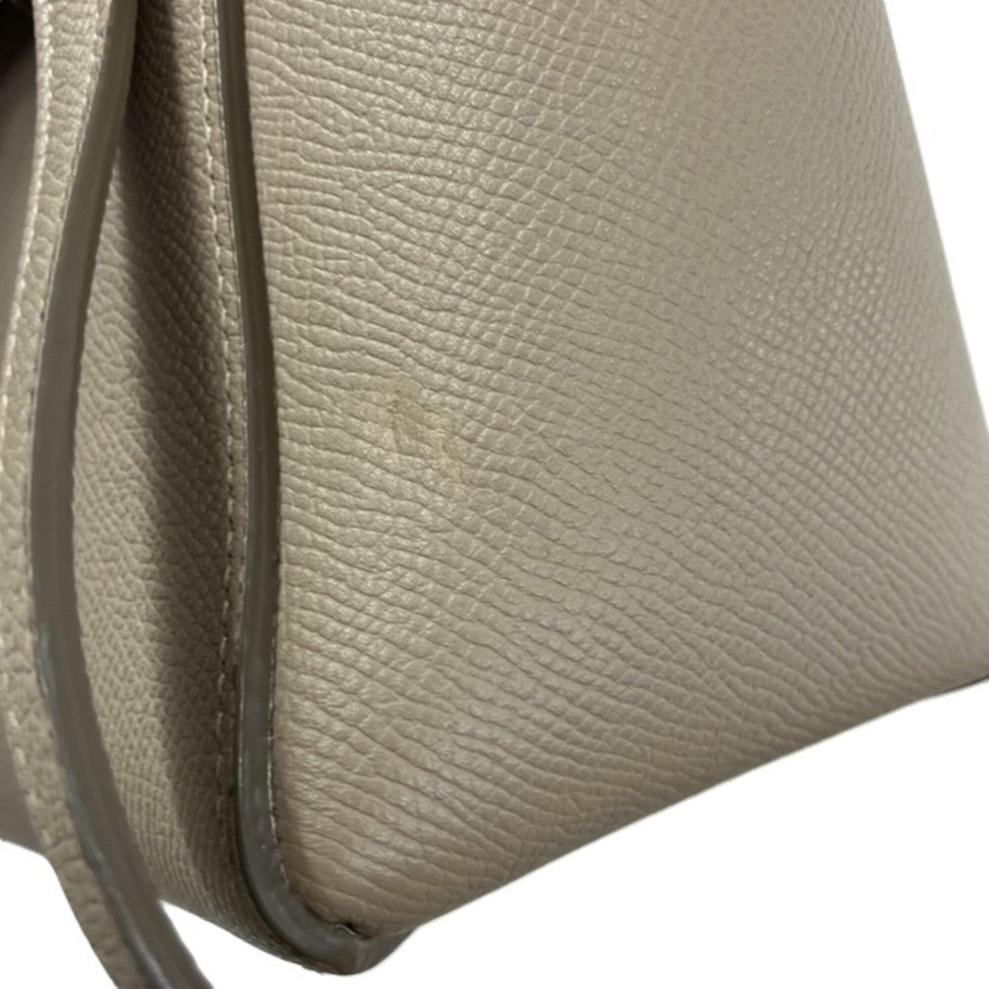 Celine Beige Leather Handbag Shoulder Bag (Pre-Owned)