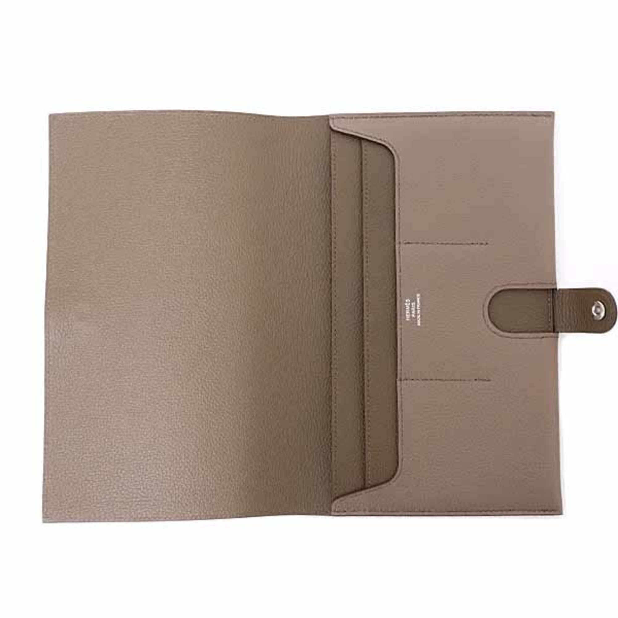Hermes Evercalf Leather Long Wallet (Bi-Fold) (Pre-Owned)