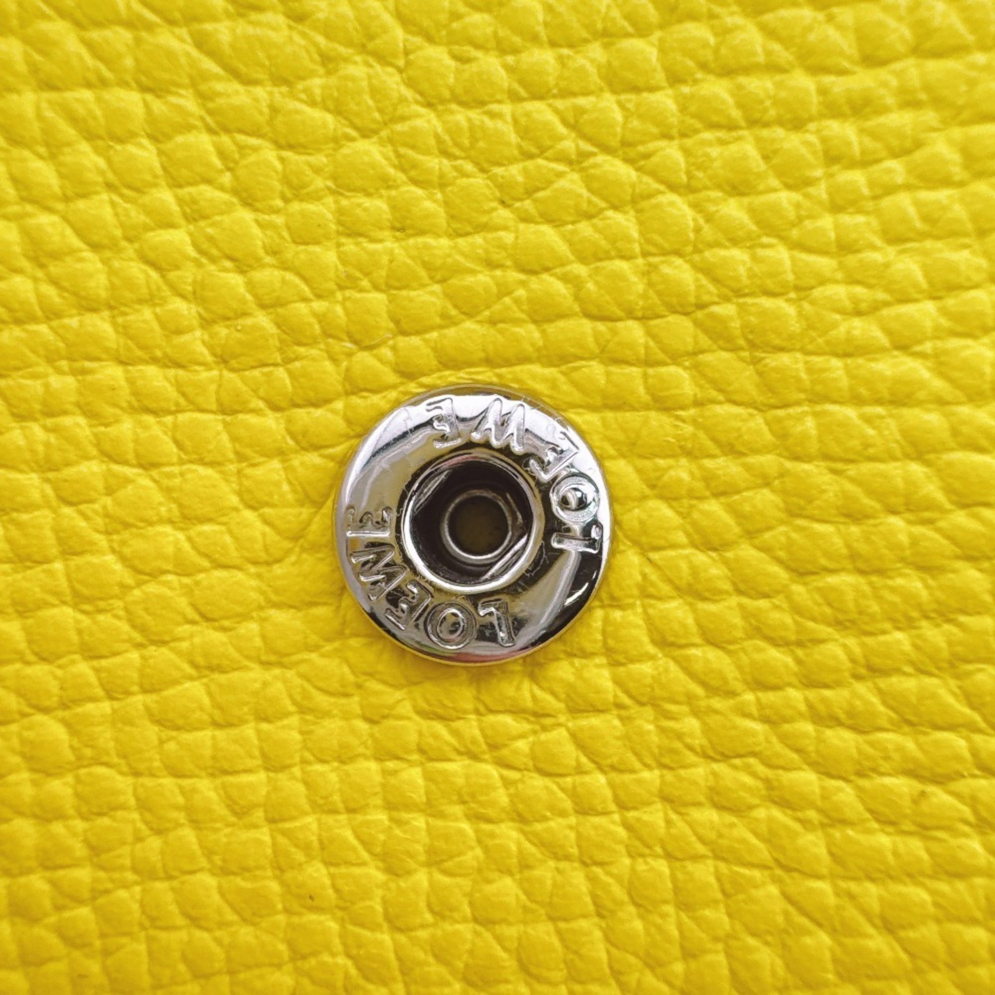 Loewe Yellow Leather Wallet (Tri-Fold) (Pre-Owned)