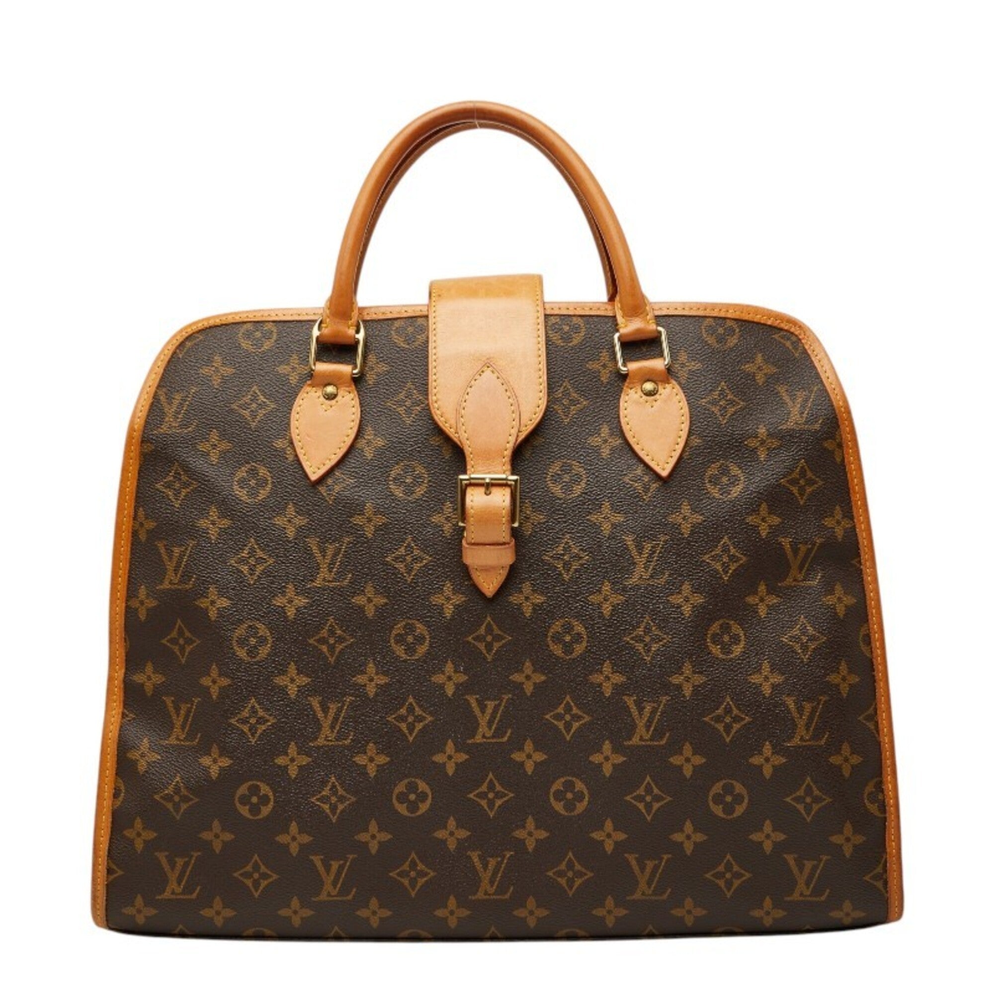 Louis Vuitton Brown Monogram Pvc Leather Briefcase (Pre-Owned)
