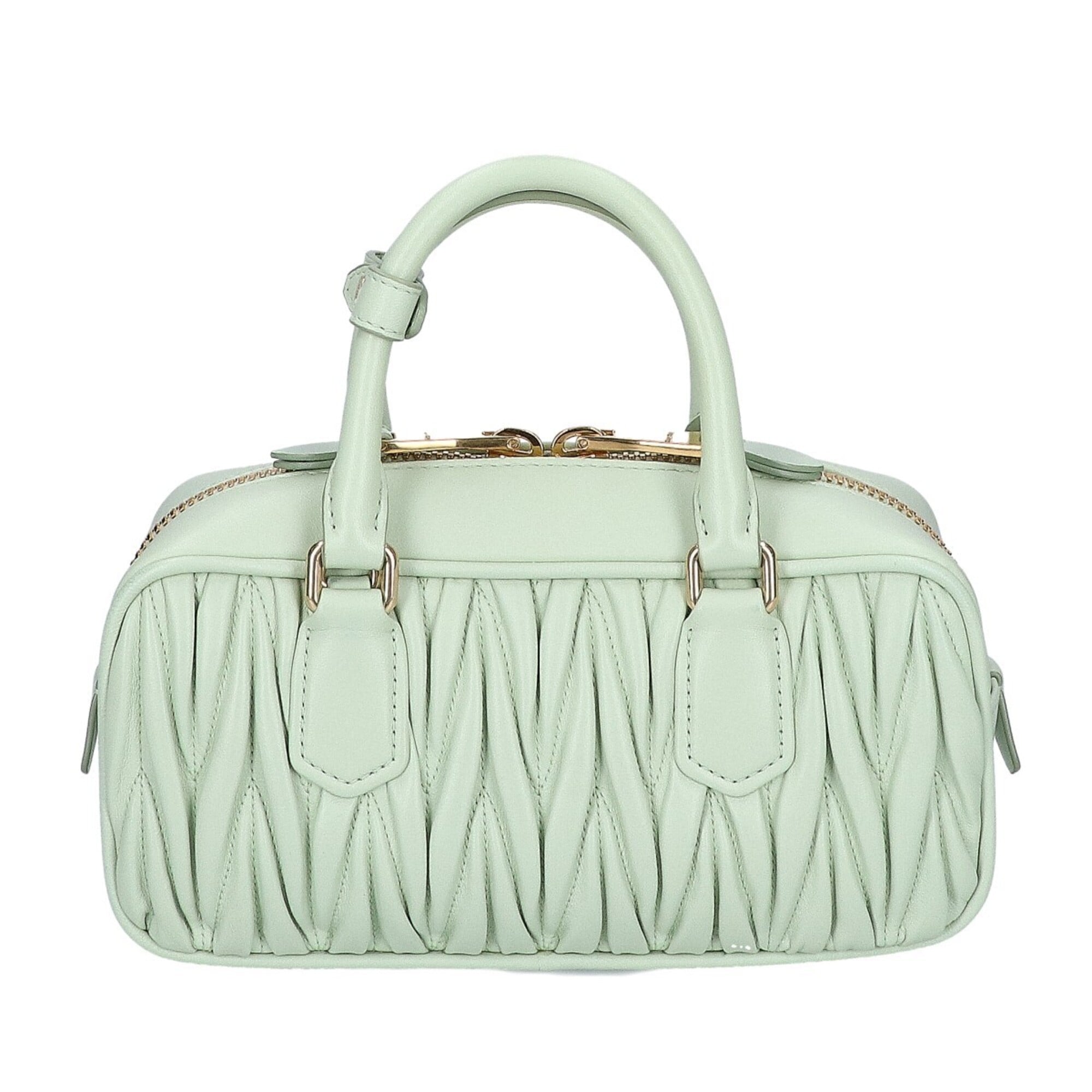 Miu Miu Leather Handbag Shoulder Bag (Pre-Owned)