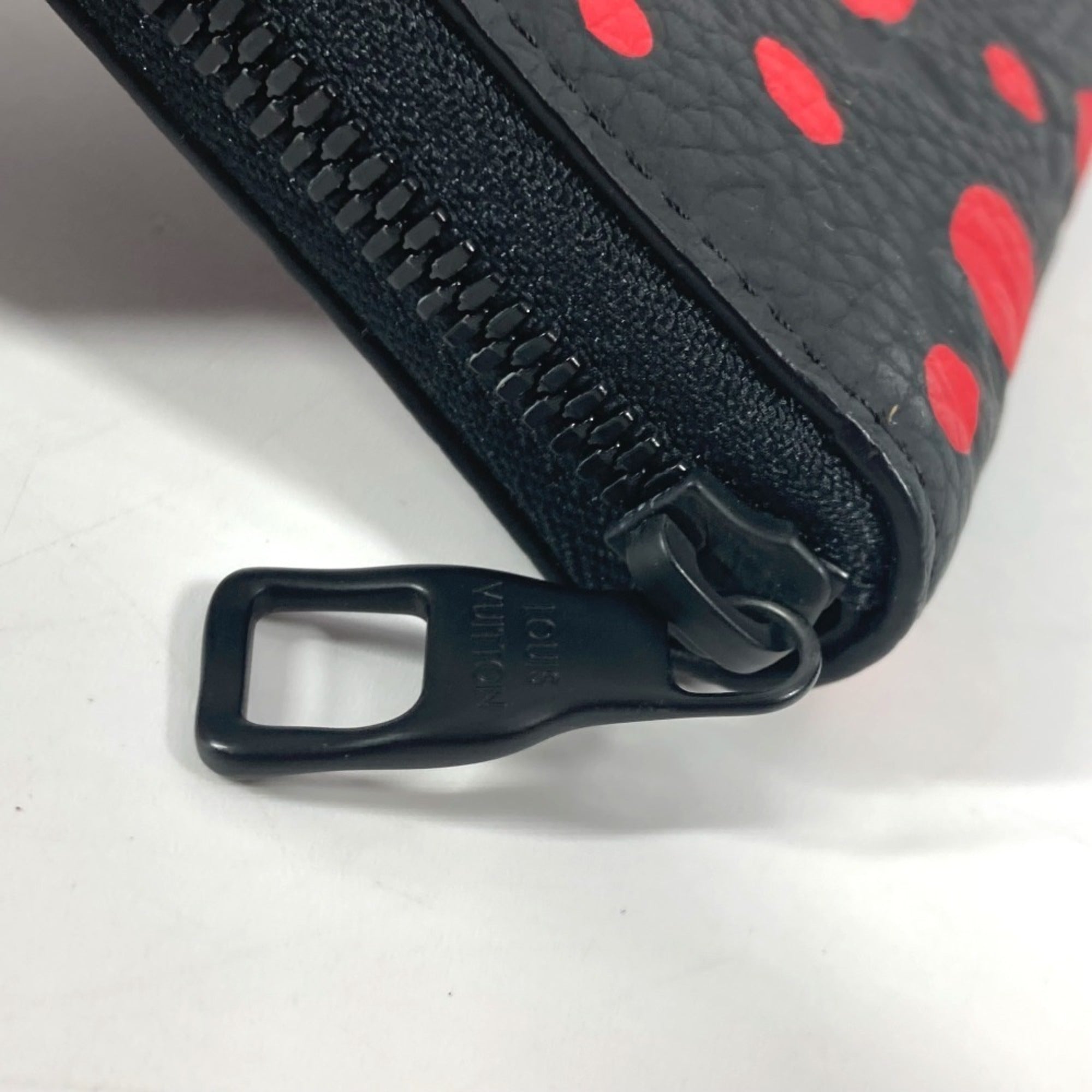 Louis Vuitton Monogram Empreinte Black Noir Red Color Monogram Empreinte Long Wallet (Bi-Fold) (Pre-Owned)