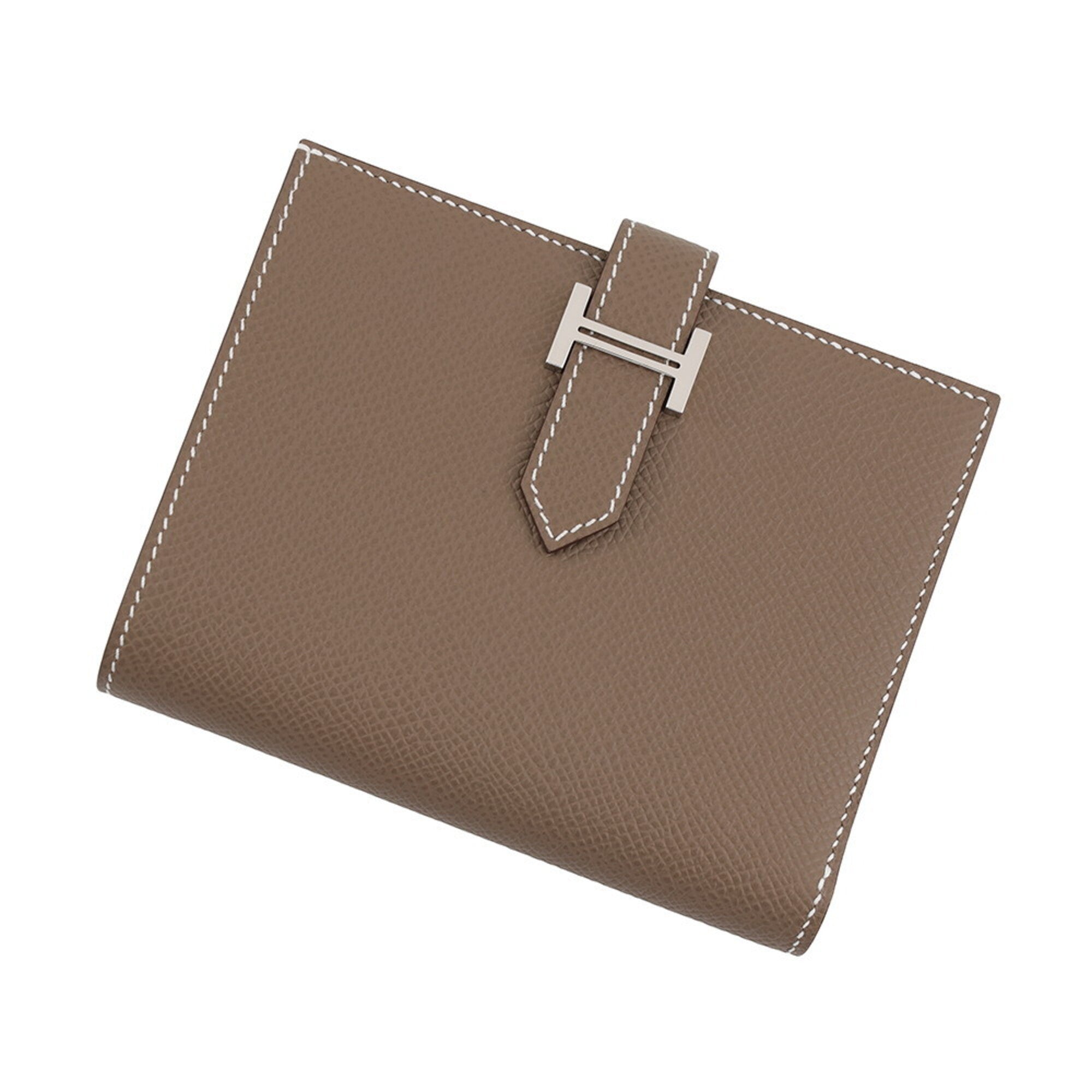 Hermes Etoupe Gray Epsom Leather Wallet (Bi-Fold) (Pre-Owned)