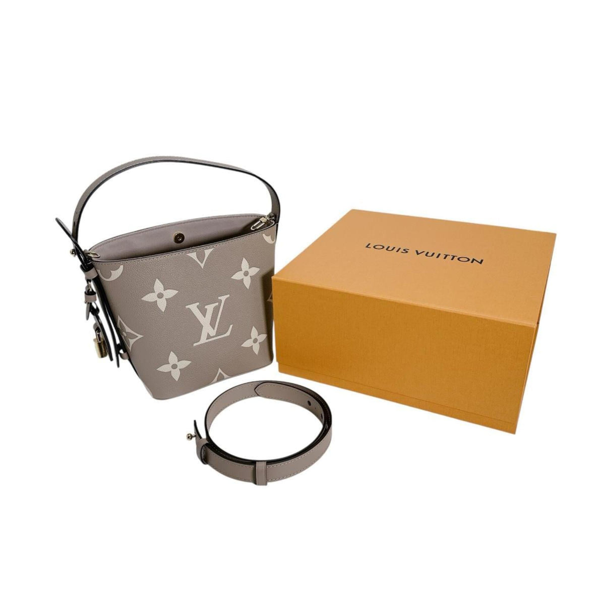 Louis Vuitton Monogram Empreinte Beige Monogram Empreinte Tote Bag (Pre-Owned)