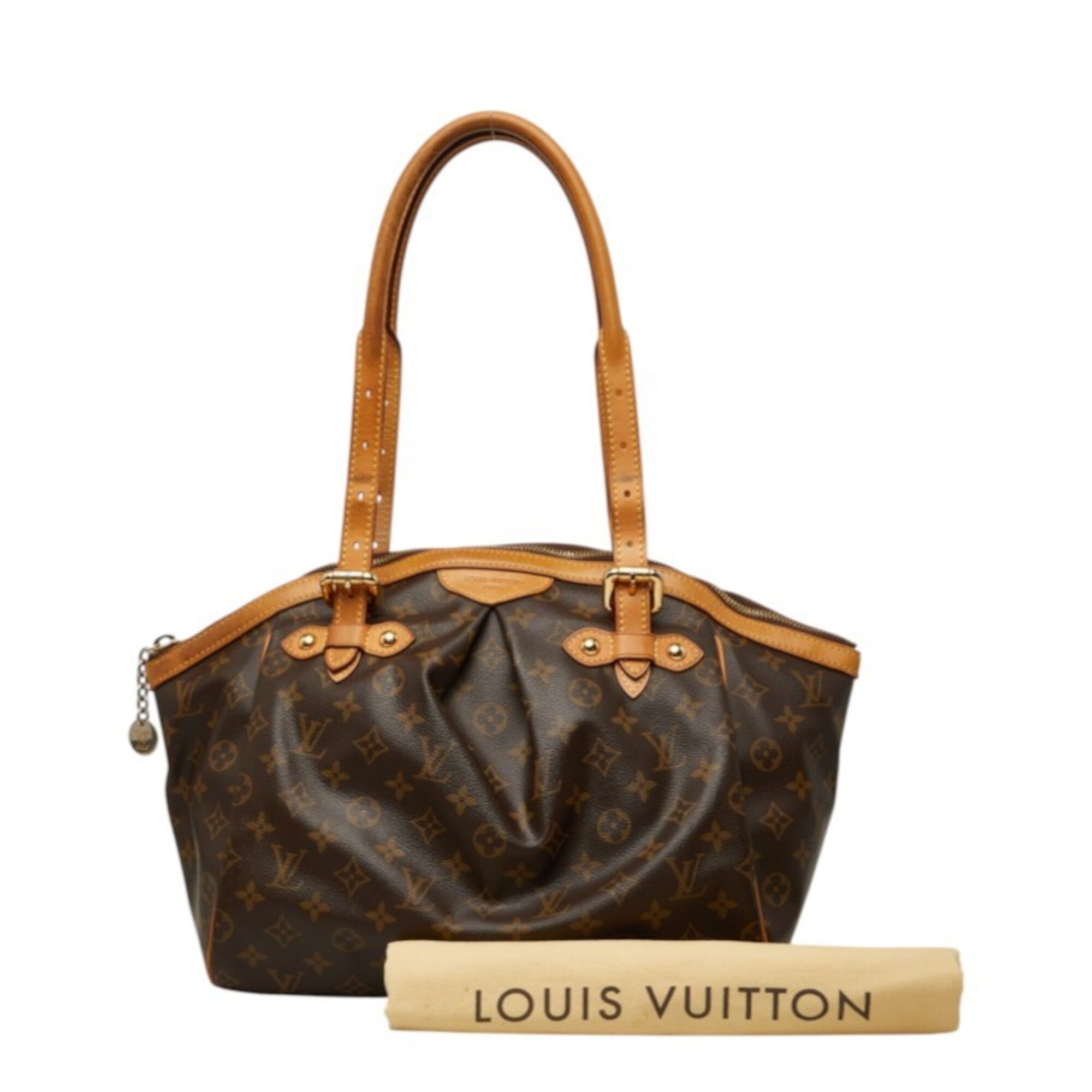 Louis Vuitton Brown Pvc Leather Handbag Shoulder Bag (Pre-Owned)