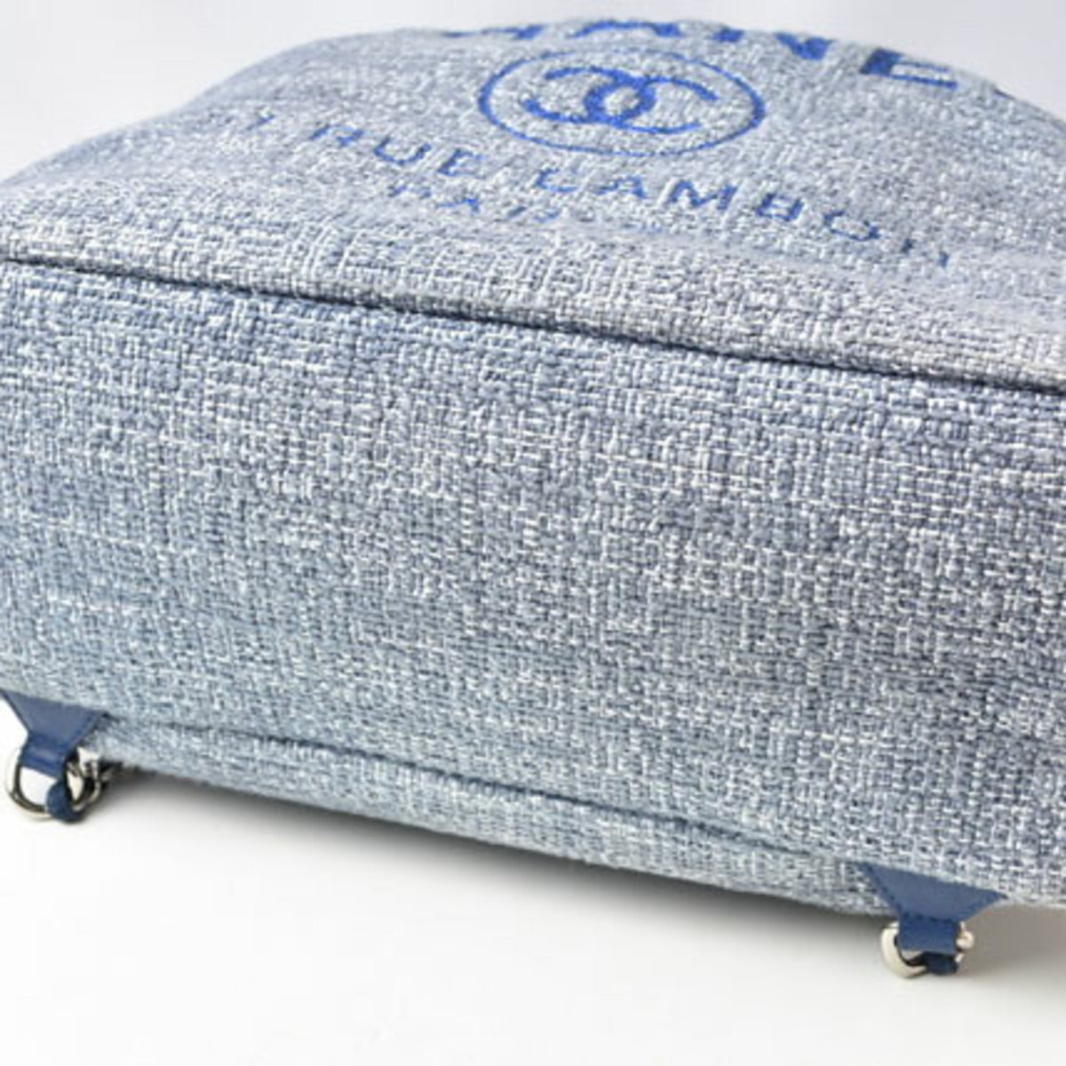 Chanel Cotton Canvas Denim Backpack (Pre-Owned)