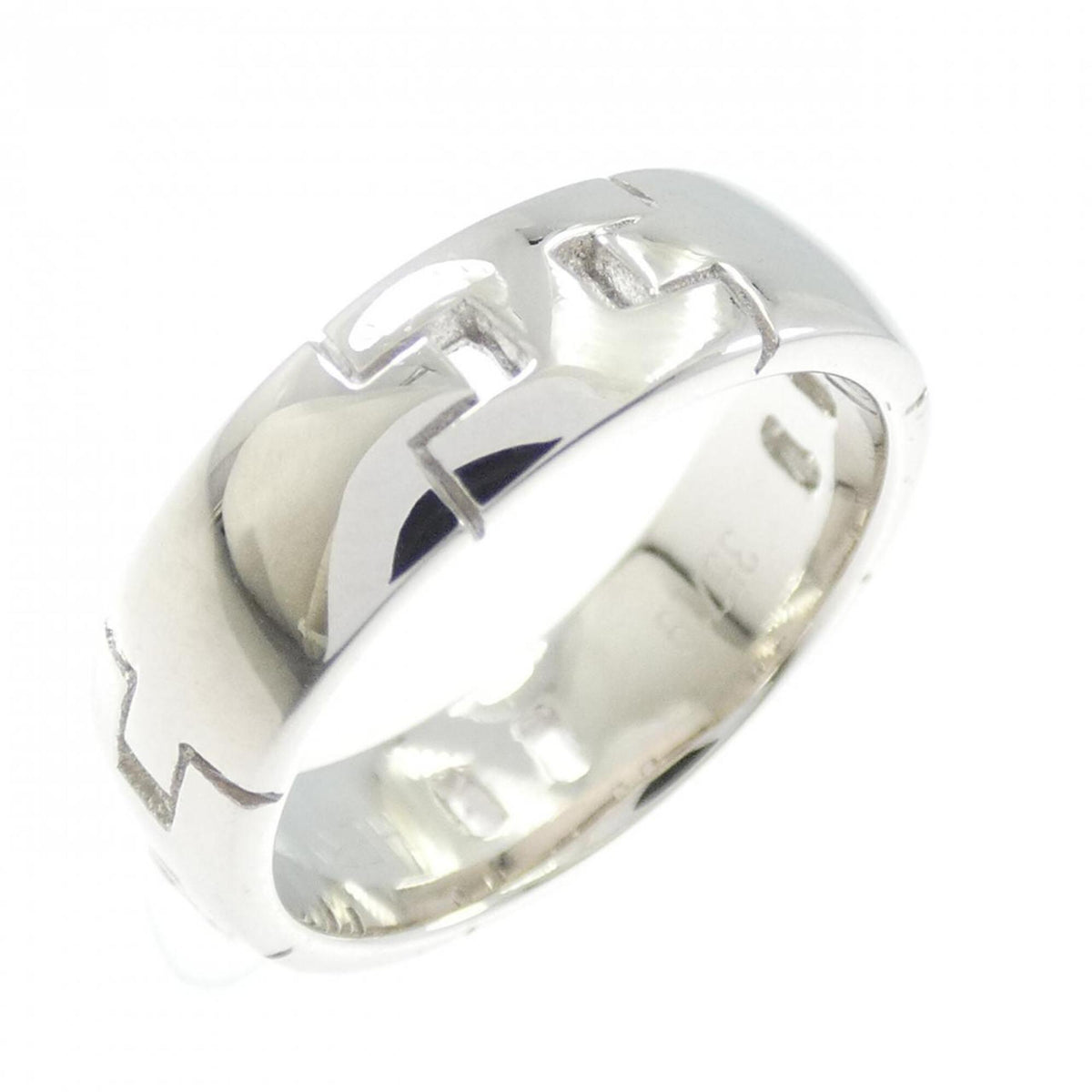 Hermes White Gold (18K) Band Ring (Pre-Owned)