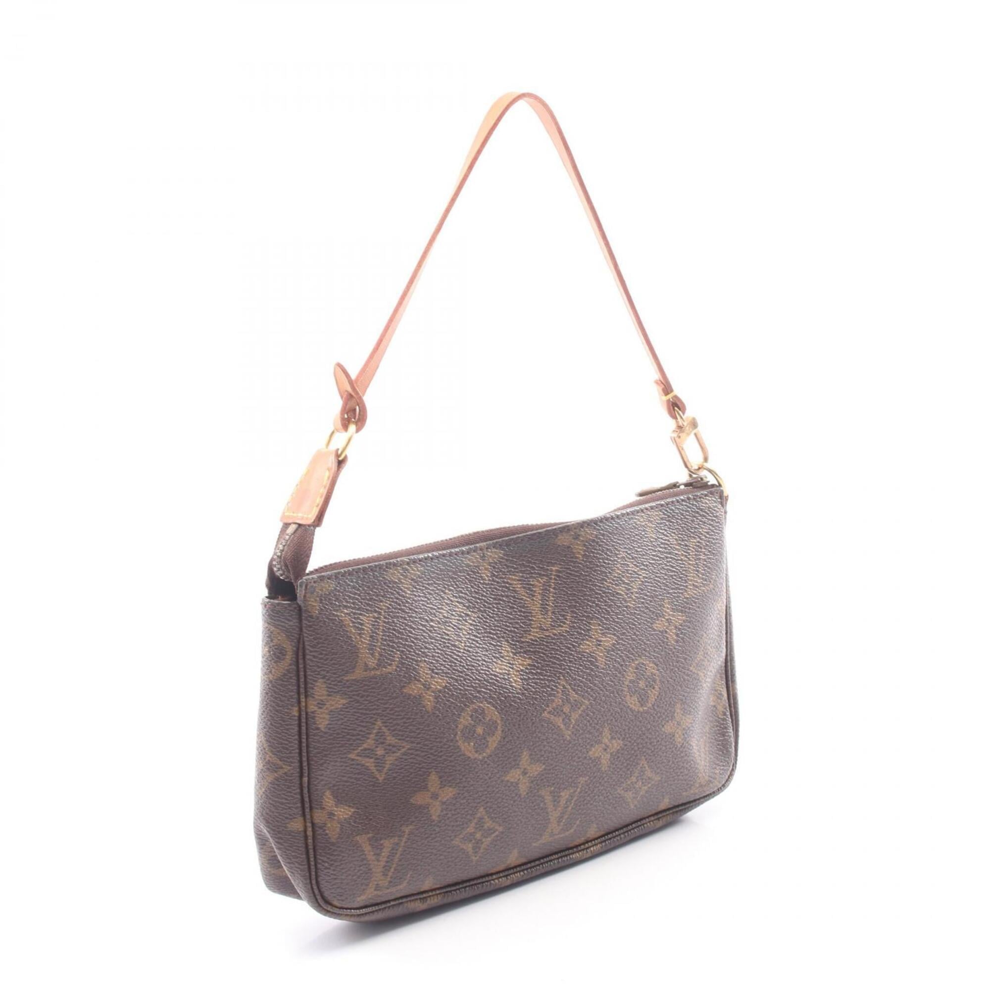 Louis Vuitton Brown Coated Canvas Leather Handbag (Pre-Owned)
