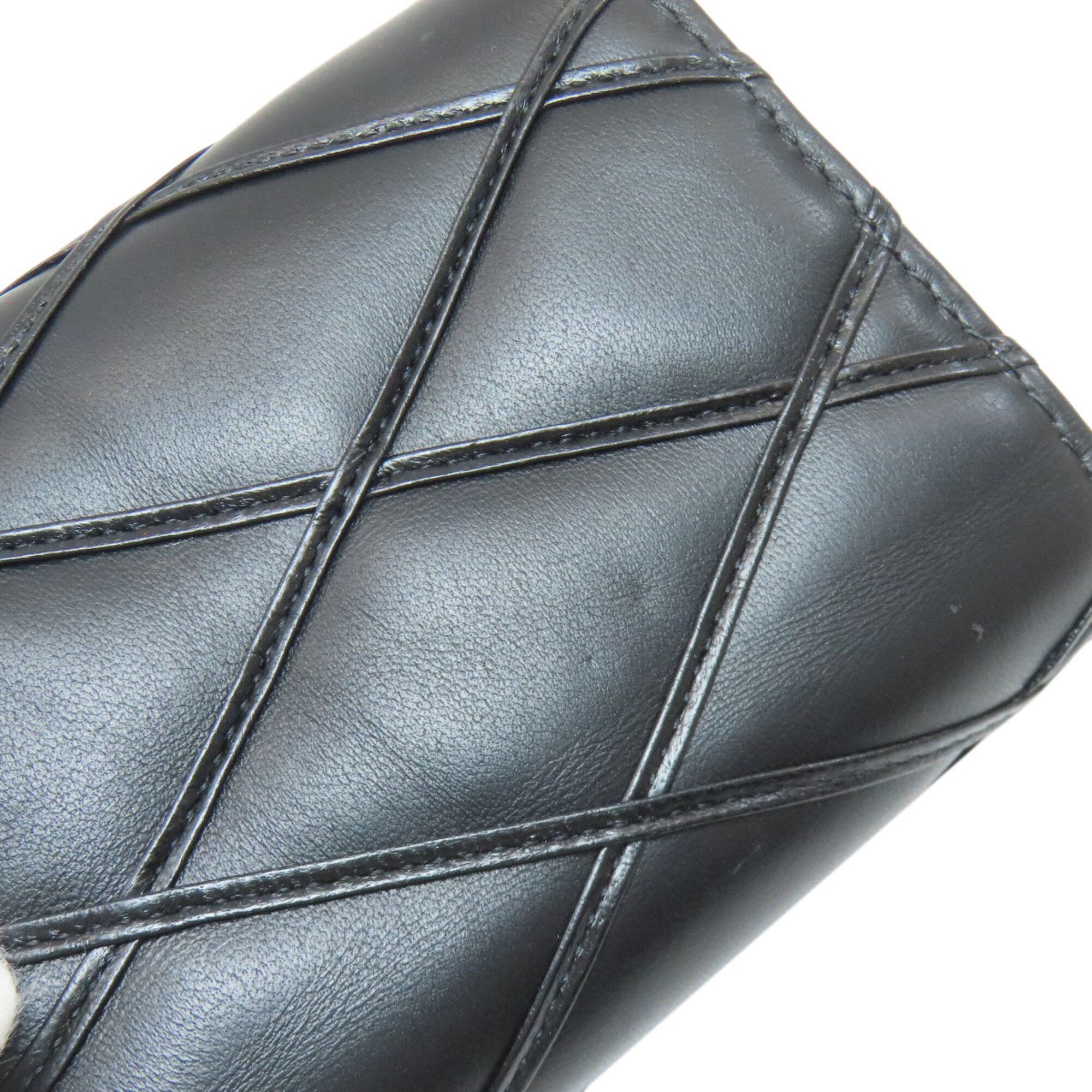 Louis Vuitton Malletage Noir Leather Wallet (Bi-Fold) (Pre-Owned)