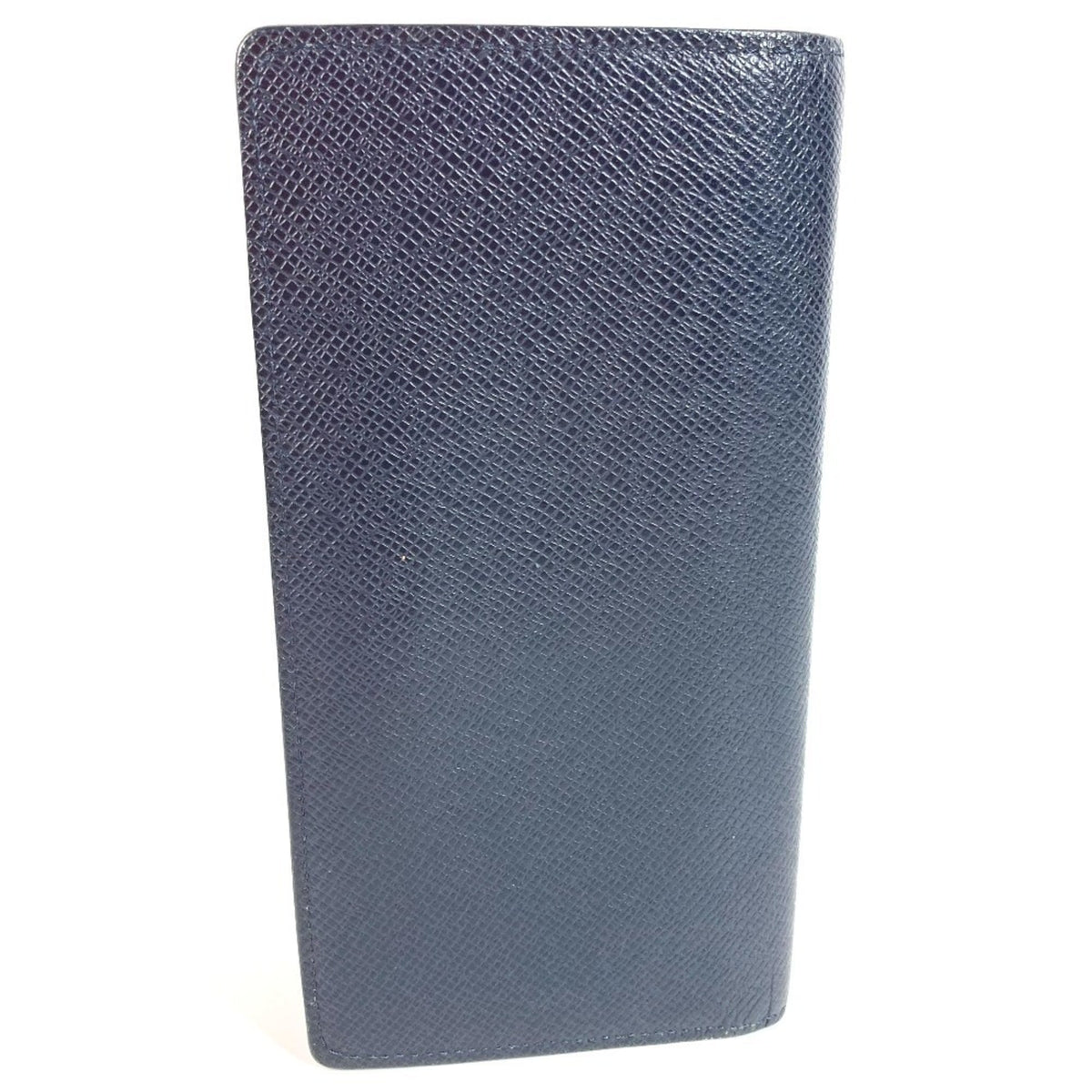Louis Vuitton Blue Ocean Taiga Leather Leather Long Wallet (Bi-Fold) (Pre-Owned)