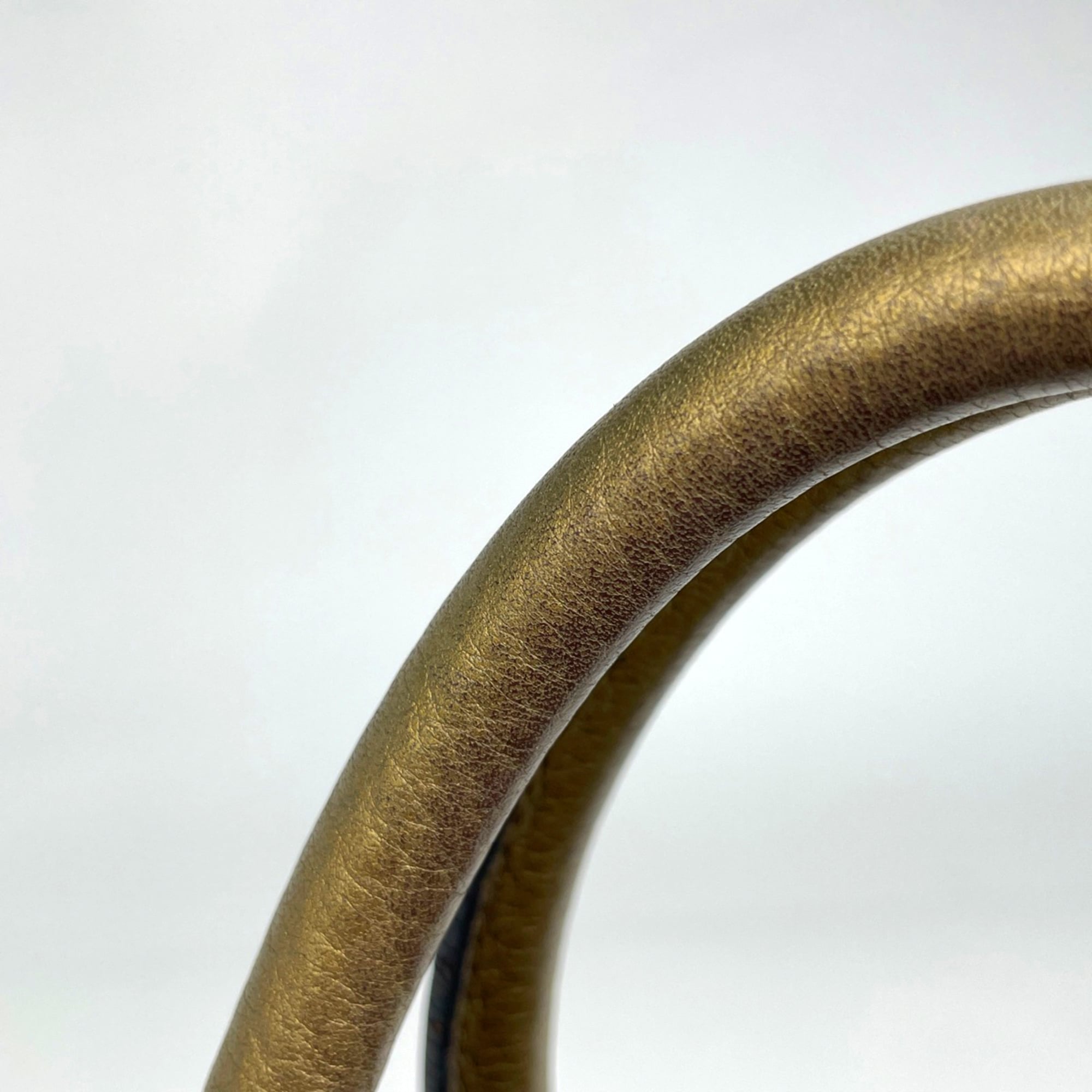 Loewe Gold Leather Handbag Shoulder Bag (Pre-Owned)