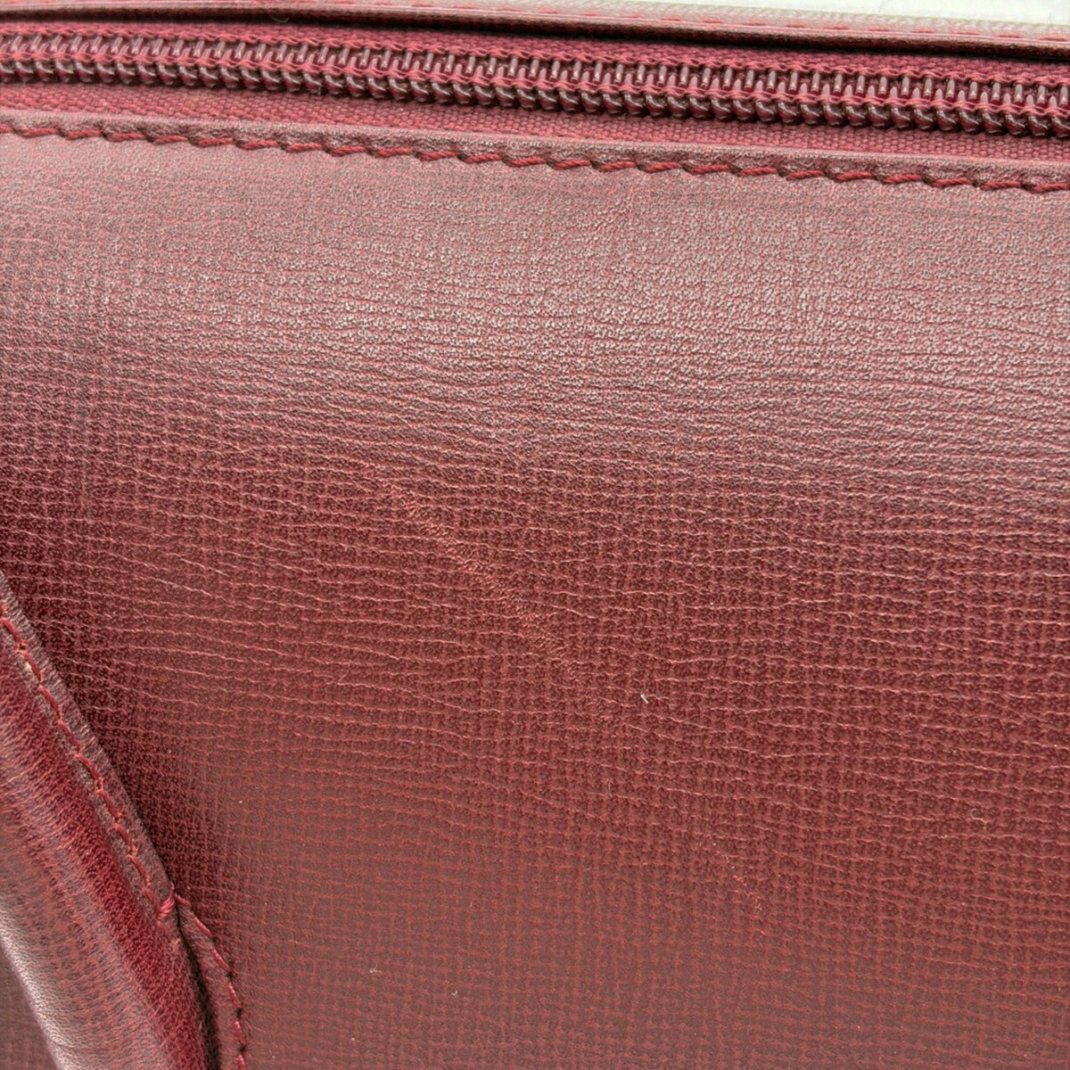 Cartier Must Bordeaux Leather Handbag (Pre-Owned)
