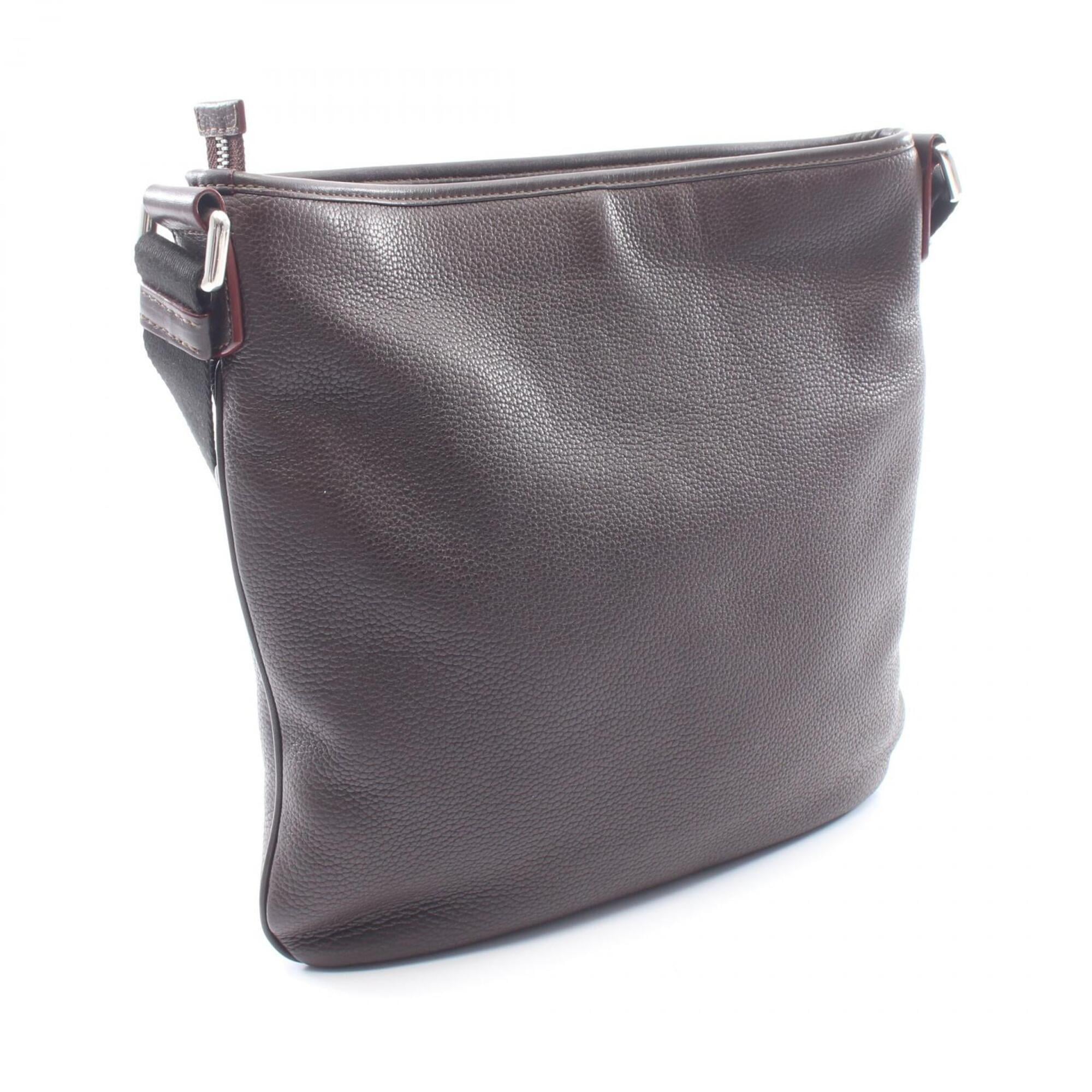 Loewe Black Brown Leather Handbag Shoulder Bag (Pre-Owned)