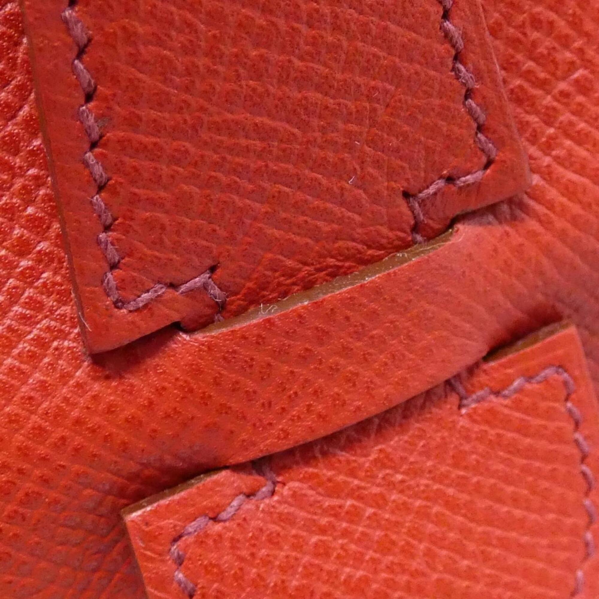 Hermes Red Color Epsom Leather Shoulder Bag (Pre-Owned)