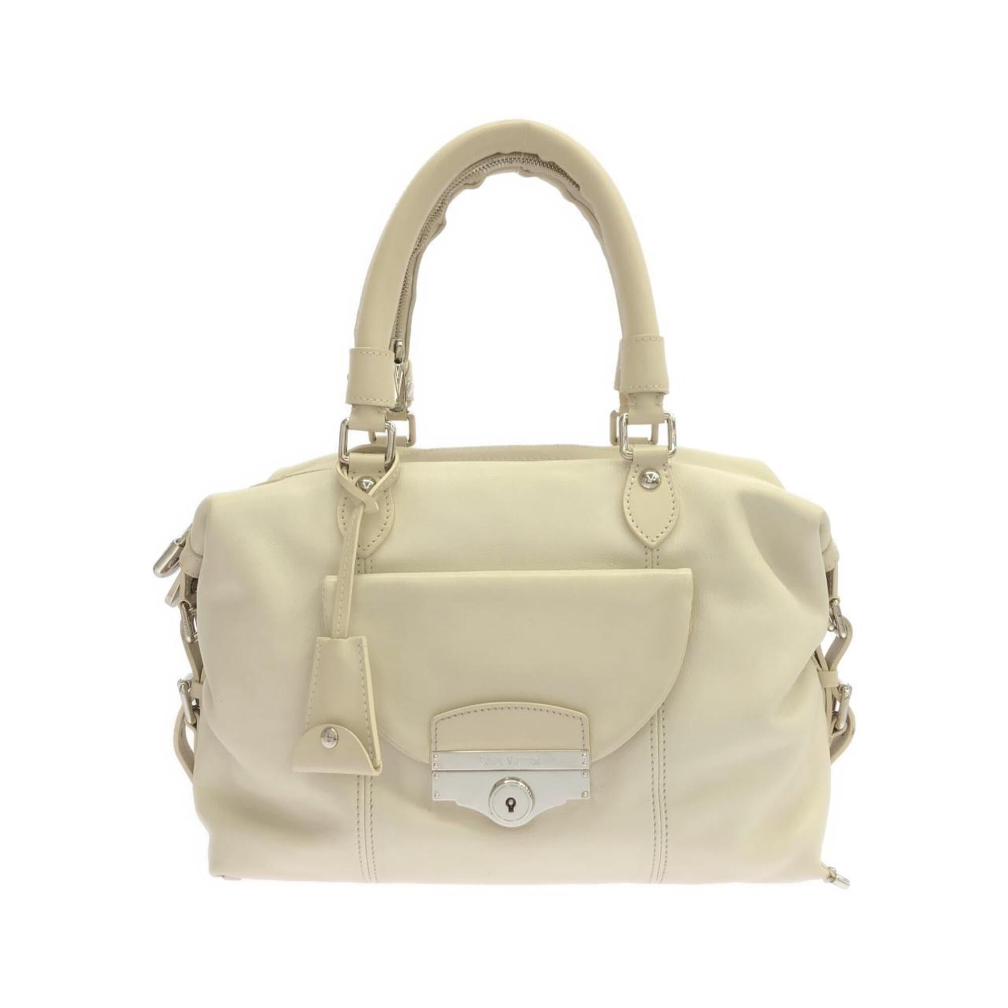 Louis Vuitton Ivory Leather Handbag (Pre-Owned)