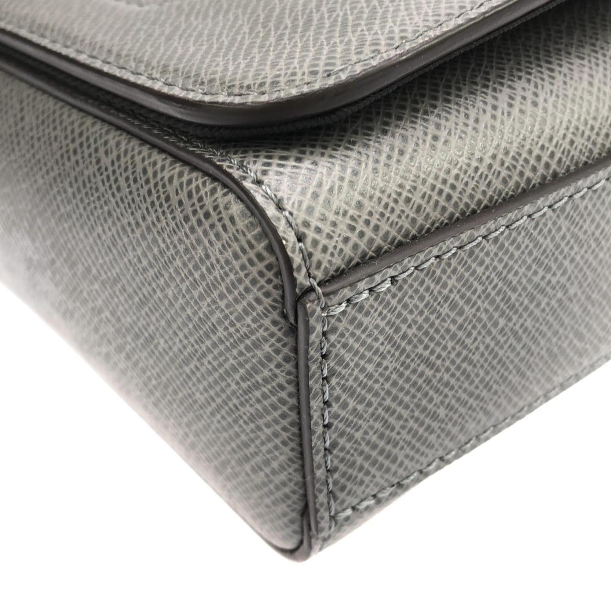 Louis Vuitton Gris Leather Shoulder Bag (Pre-Owned)
